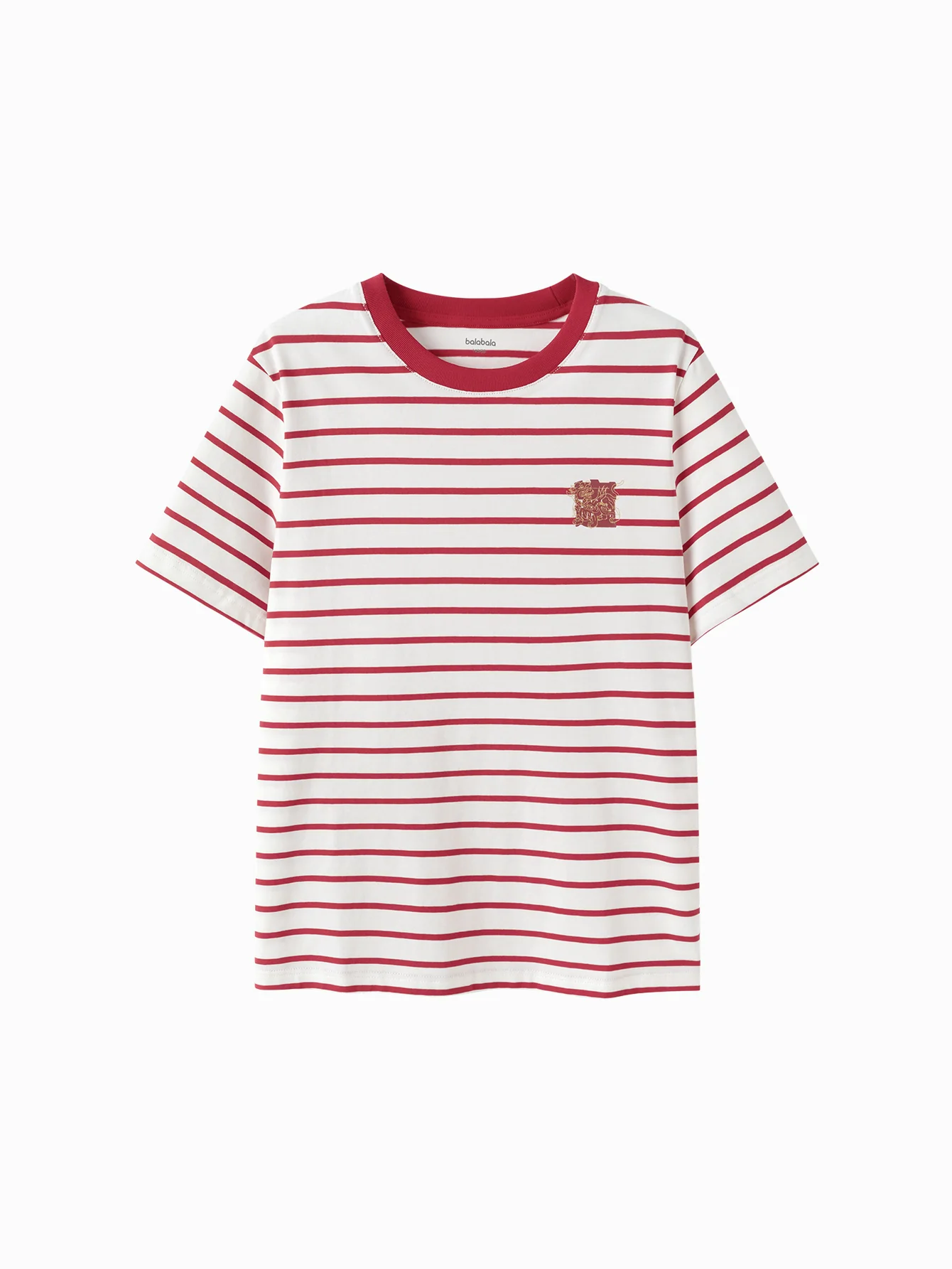 Balabala Baby T-Shirt 2025 New Boy Short Sleeve New Year Red Animal Year Girl Undershirt - Image 10