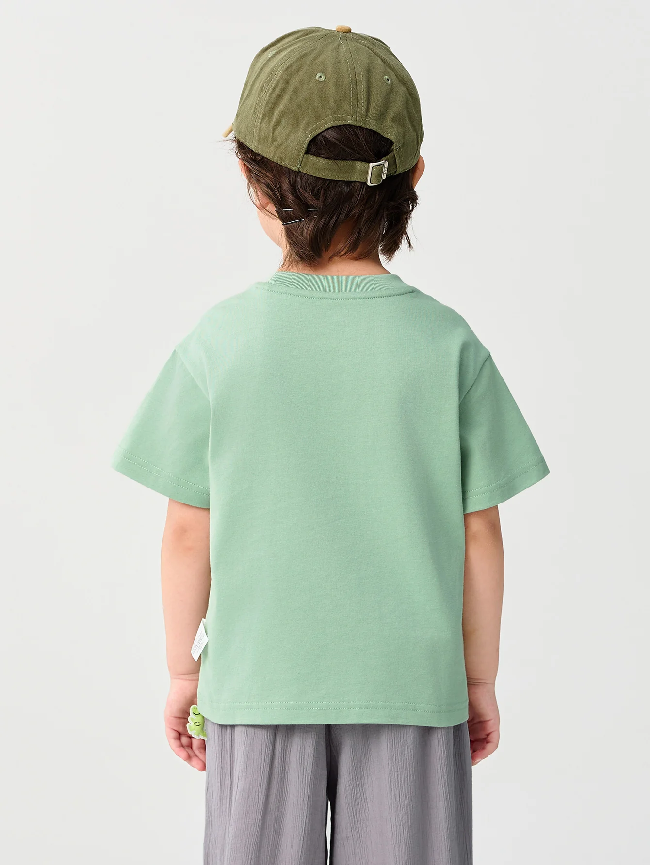 Baby Boy Round V-Neck Short-Sleeved T-Shirt - Image 19