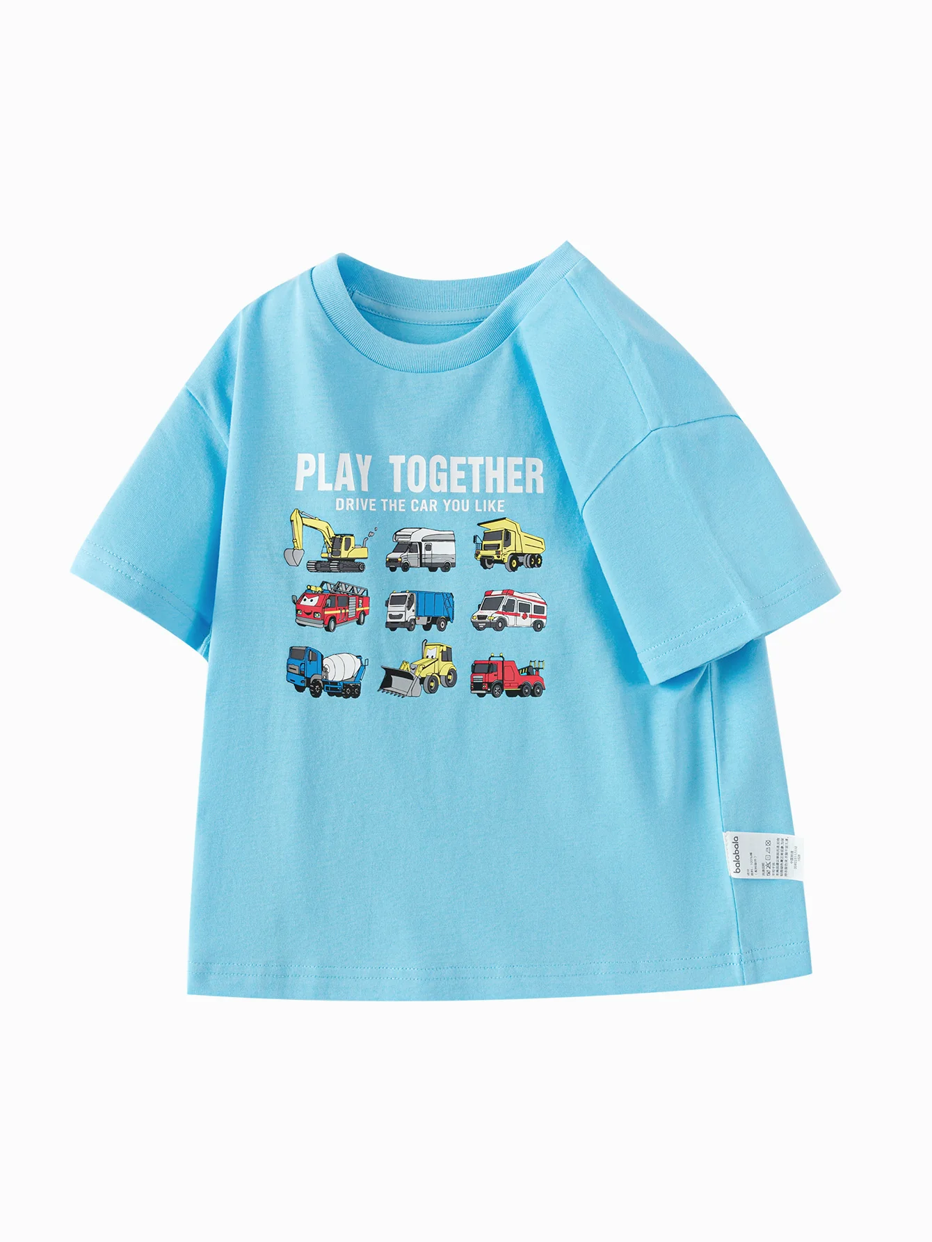 Baby Boy Round V-Neck Short-Sleeved T-Shirt - Image 36