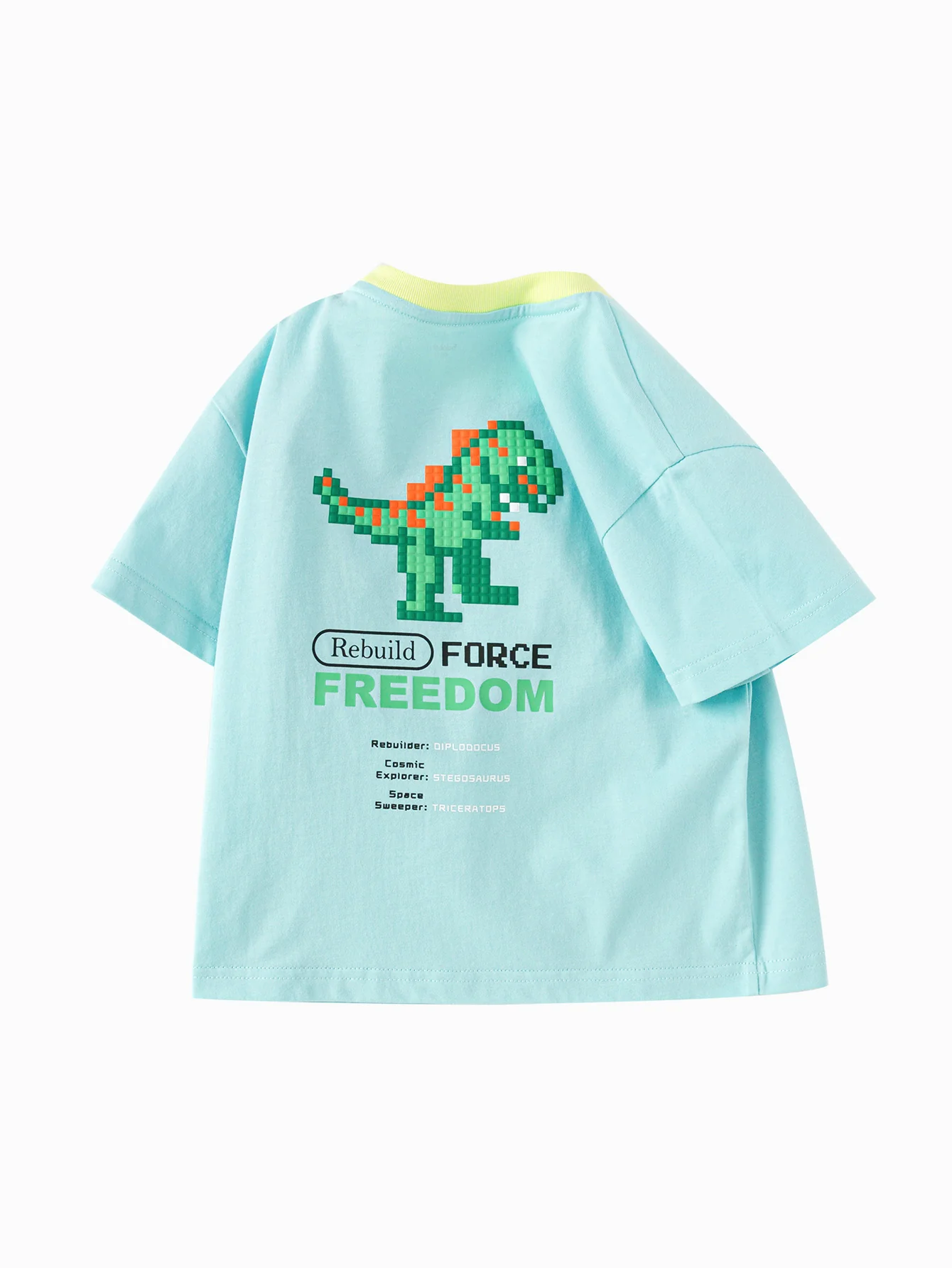 Baby Boy Round V-Neck Short-Sleeved T-Shirt - Image 5