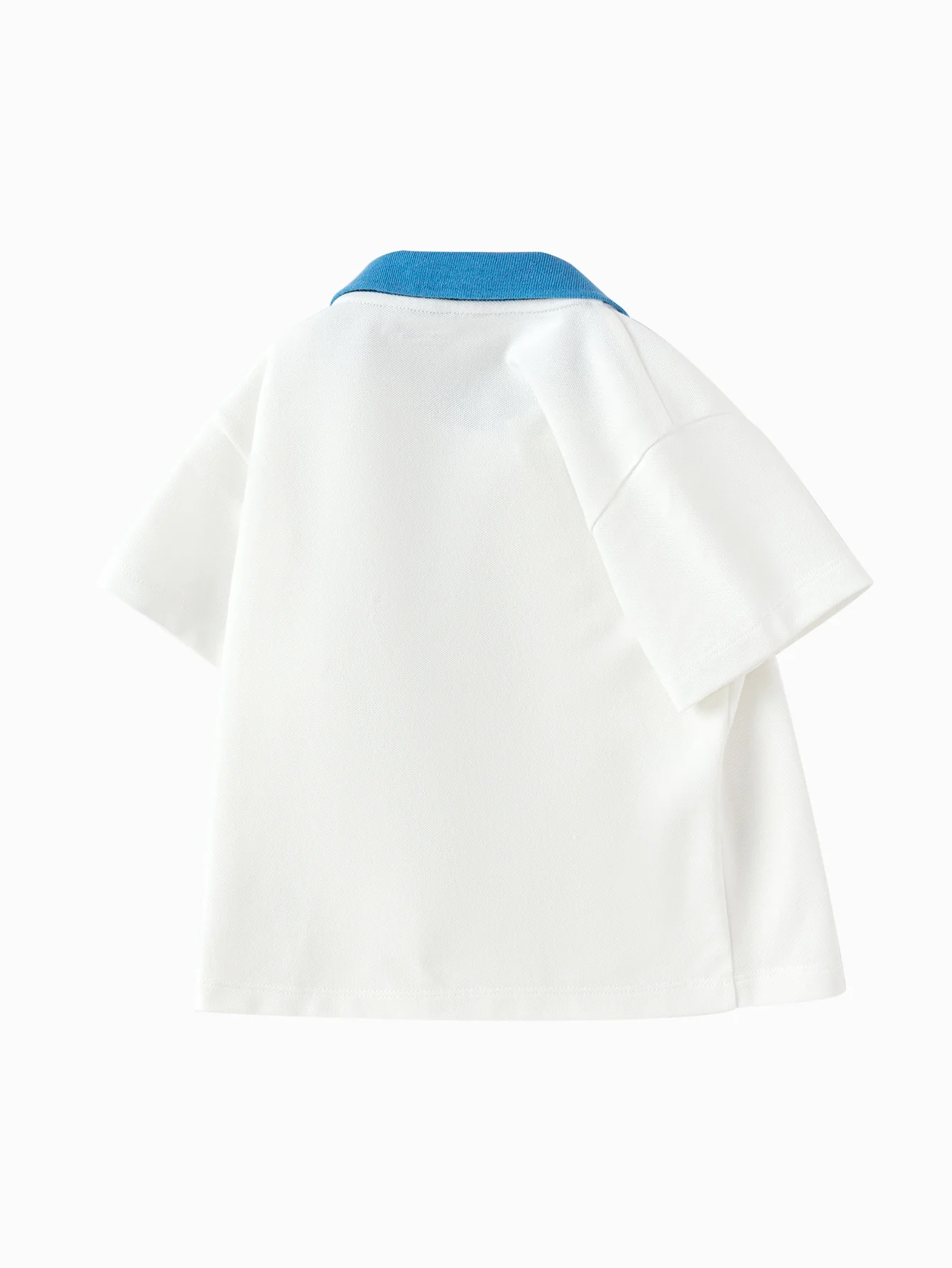 Baby Boy Round V-Neck Short-Sleeved T-Shirt - Image 13