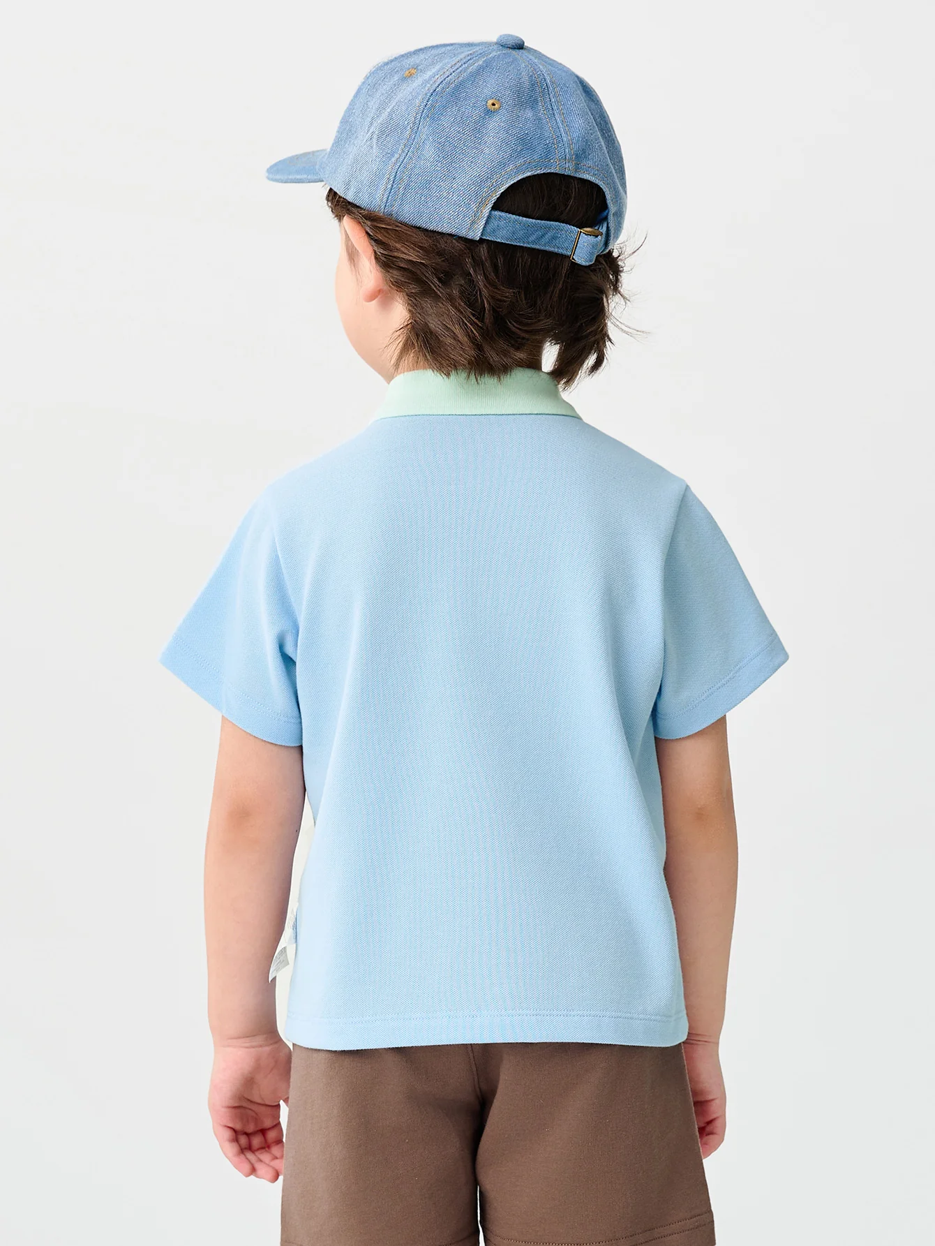 Baby Boy Round V-Neck Short-Sleeved T-Shirt - Image 19