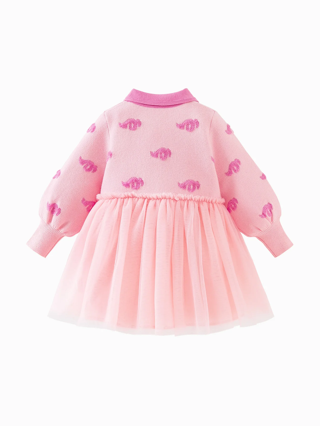 Baby Girl New Year's season patriotic style knitted dress - Image 11