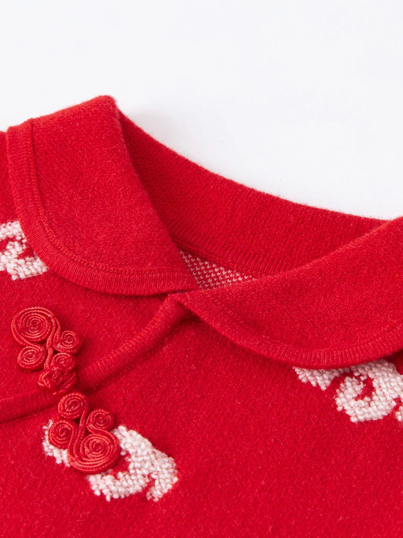 Baby Girl New Year's season patriotic style knitted dress - Image 6