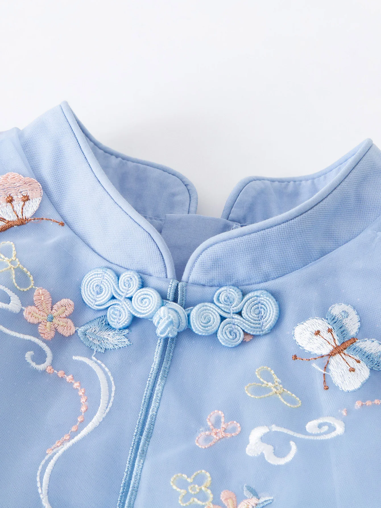 Baby Girl Chinese Style Sweet Mesh Dress - Image 6