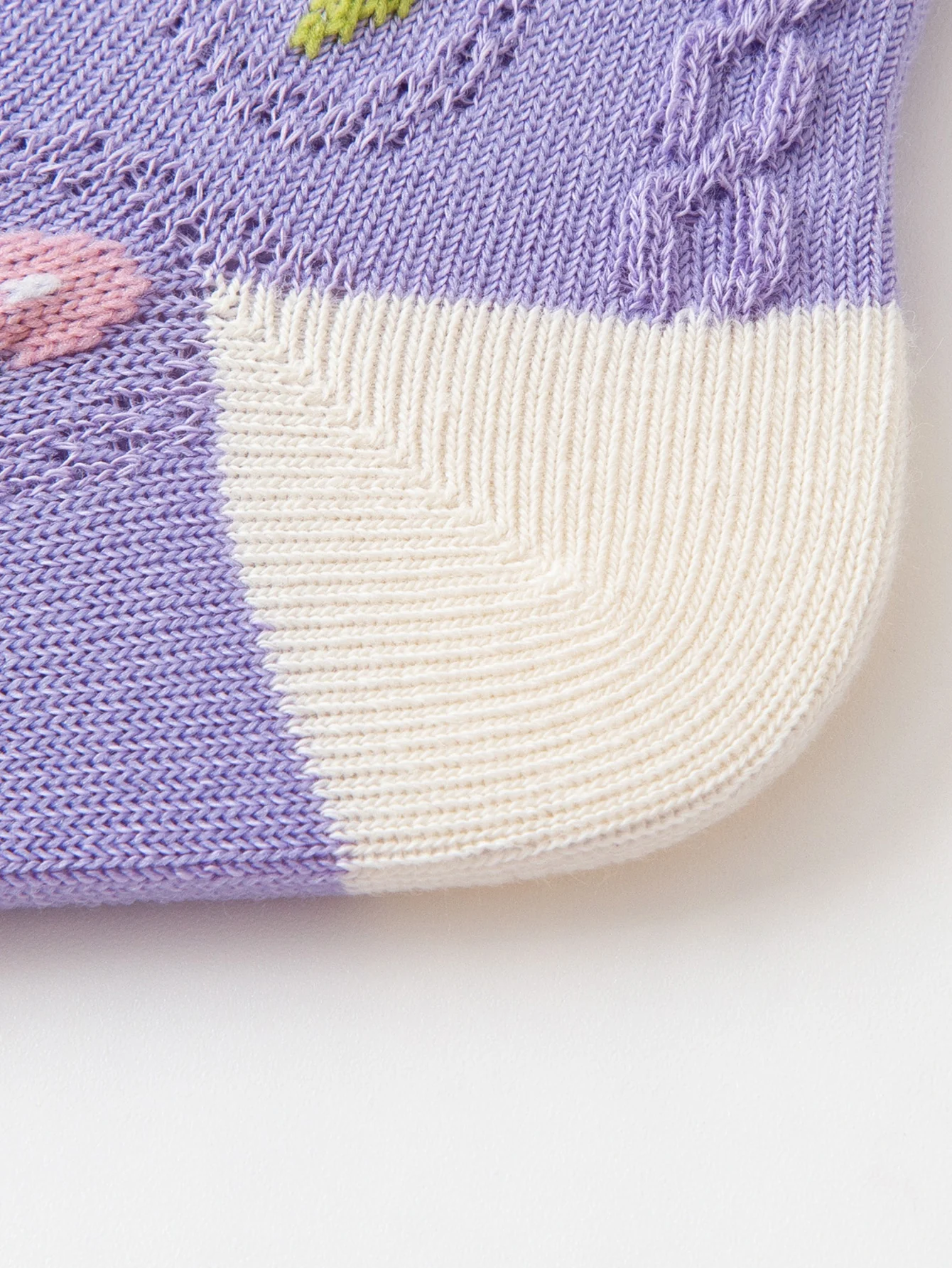 minibala Baby Girl Cotton Elastic Breathable Cute Floral Pattern Four Seasons Socks - Image 11