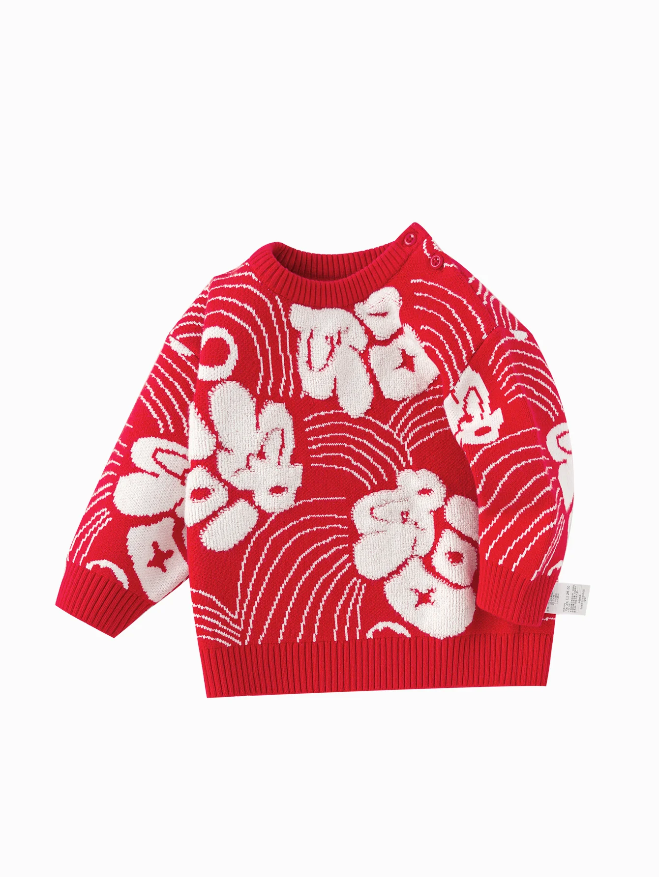 Balabala Children's Clothes Baby Sweater Baby Knitwear 2025 New Winter Clothes Baby Knitwear New Year Season Chinese Style - Image 10