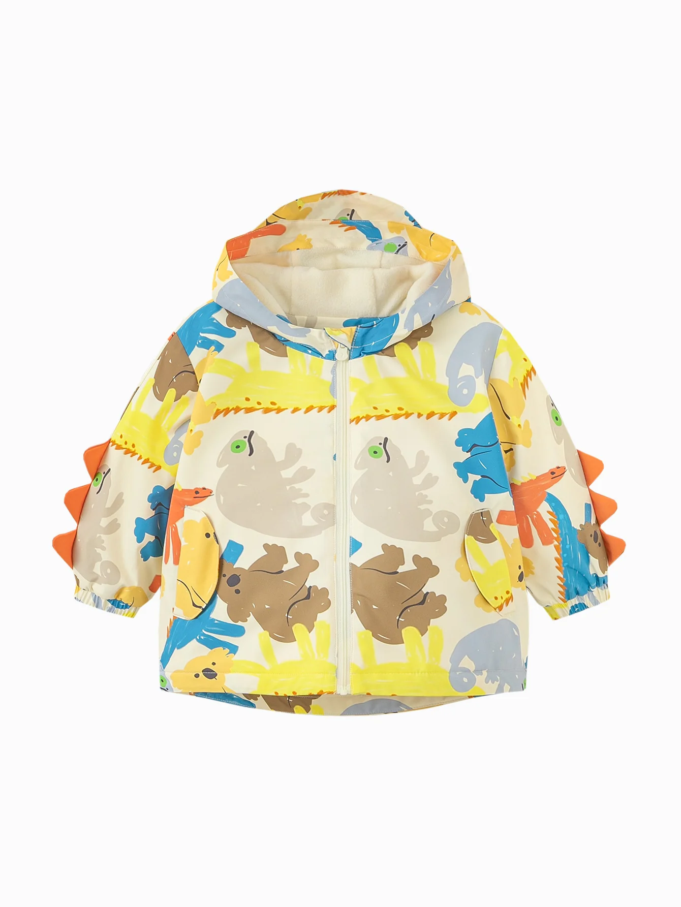 Baby Unisex New Chinese style three-proof anti-humidity and cold-keeping warm plush hooded jacket - Image 10
