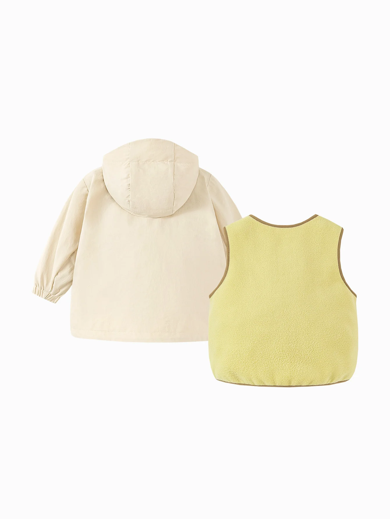 minibala Baby Unisex Waterproof and oil-proof hooded jacket two-piece set spring - Image 13