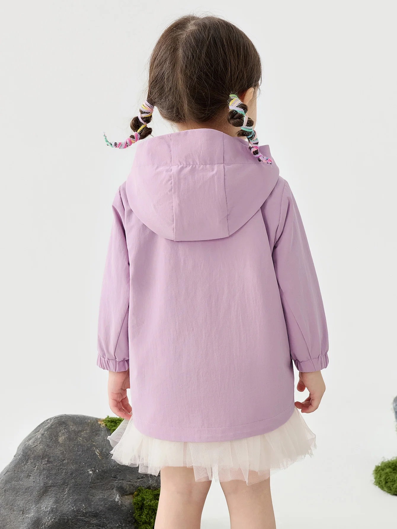 minibala Baby Unisex Waterproof and oil-proof hooded jacket two-piece set spring - Image 19