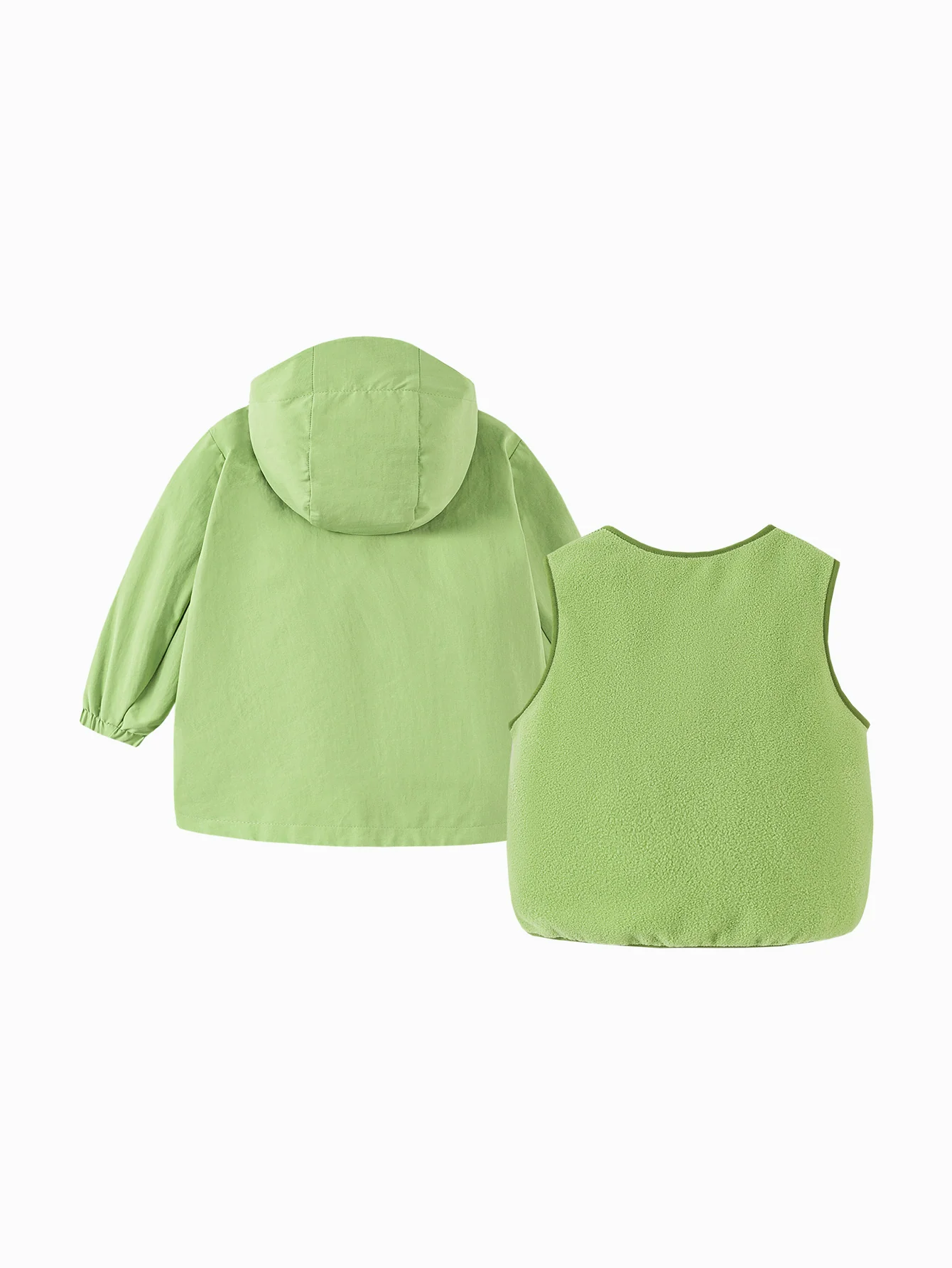 minibala Baby Unisex Waterproof and oil-proof hooded jacket two-piece set spring - Image 5