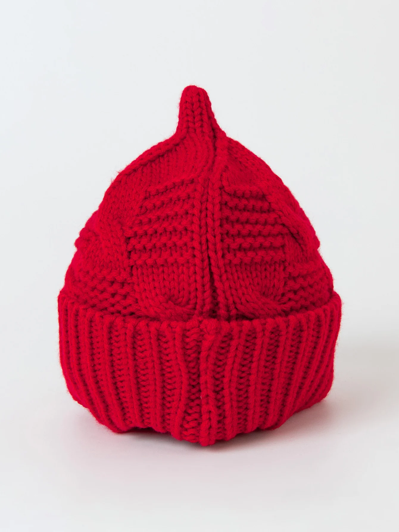 minibala Baby Unisex New Winter Children's New Year Knitted Hat Warm Red Hat - Image 5