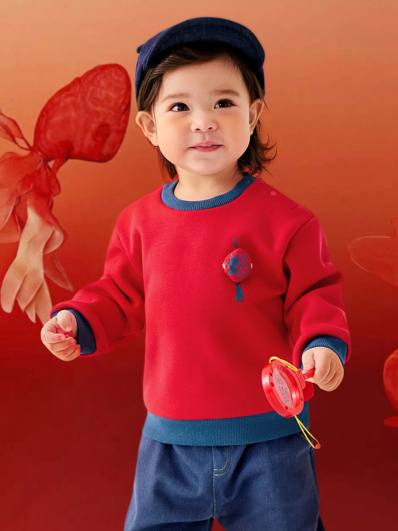Baby Unisex Comfortable plush warm New Year greetings sweater winter - Image 8