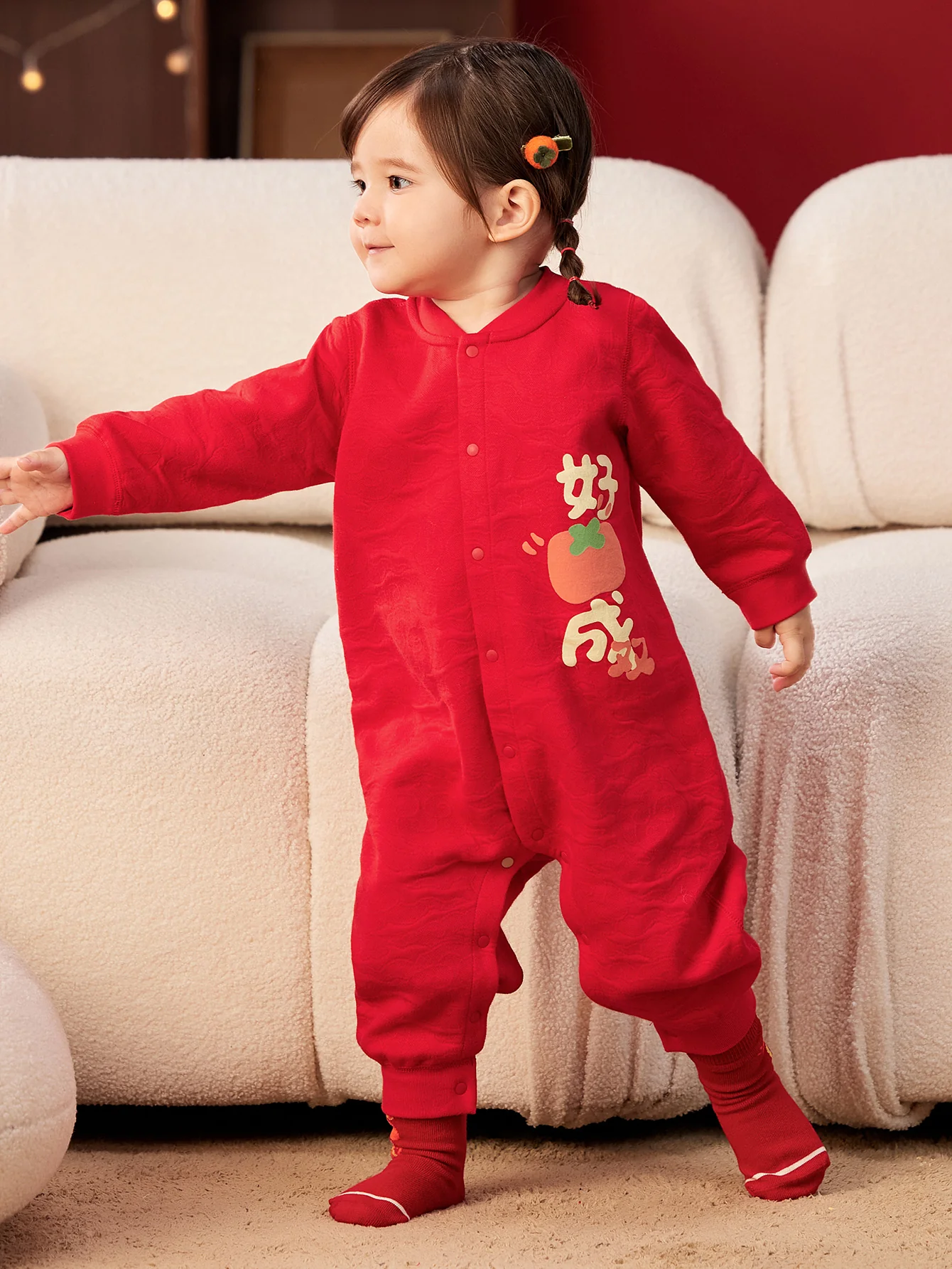 minibala Baby UnisexNew Year Limited Edition Air-locking Bodysuit - Image 9