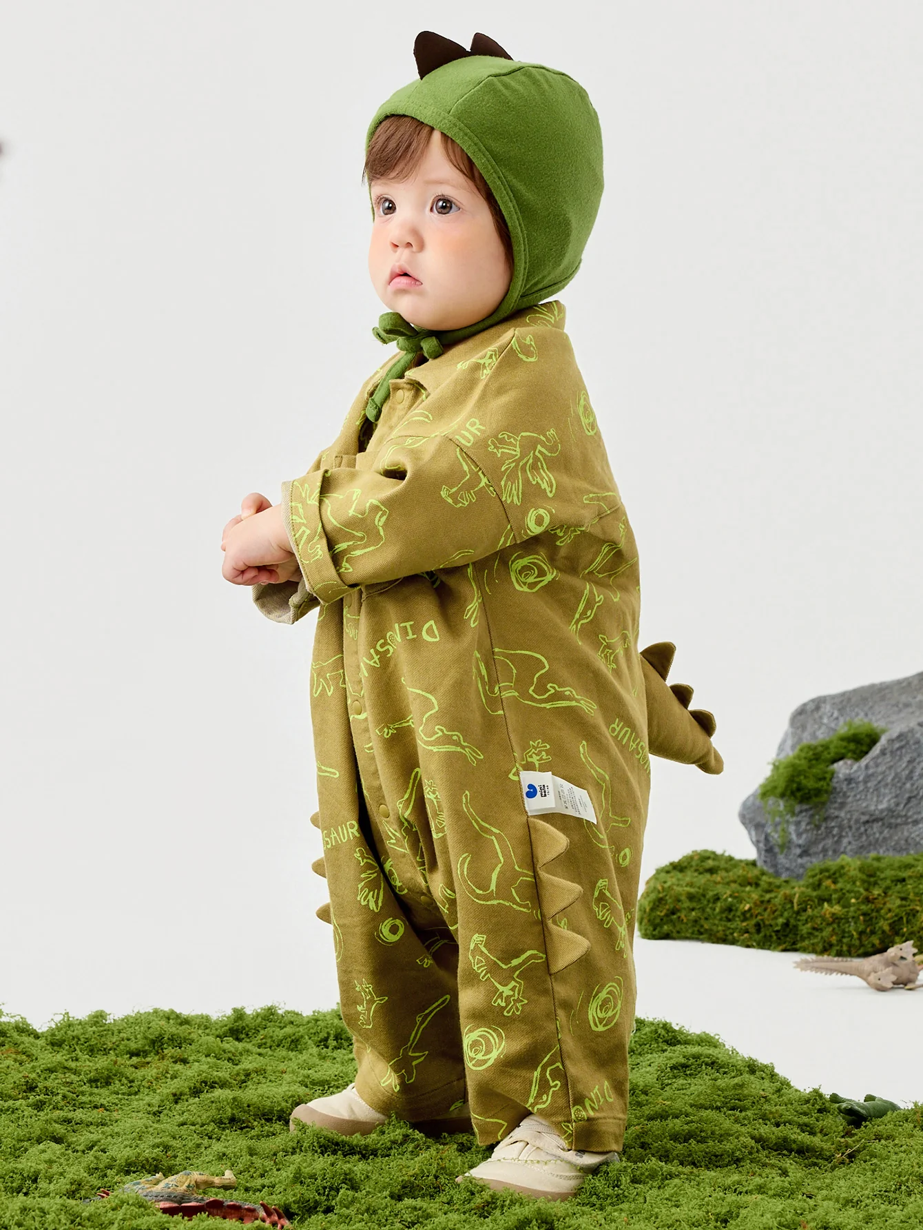 minibala Baby UnisexMoisture-absorbing and quick-drying, no sweat, cute dinosaurs are eye-catching - Image 2