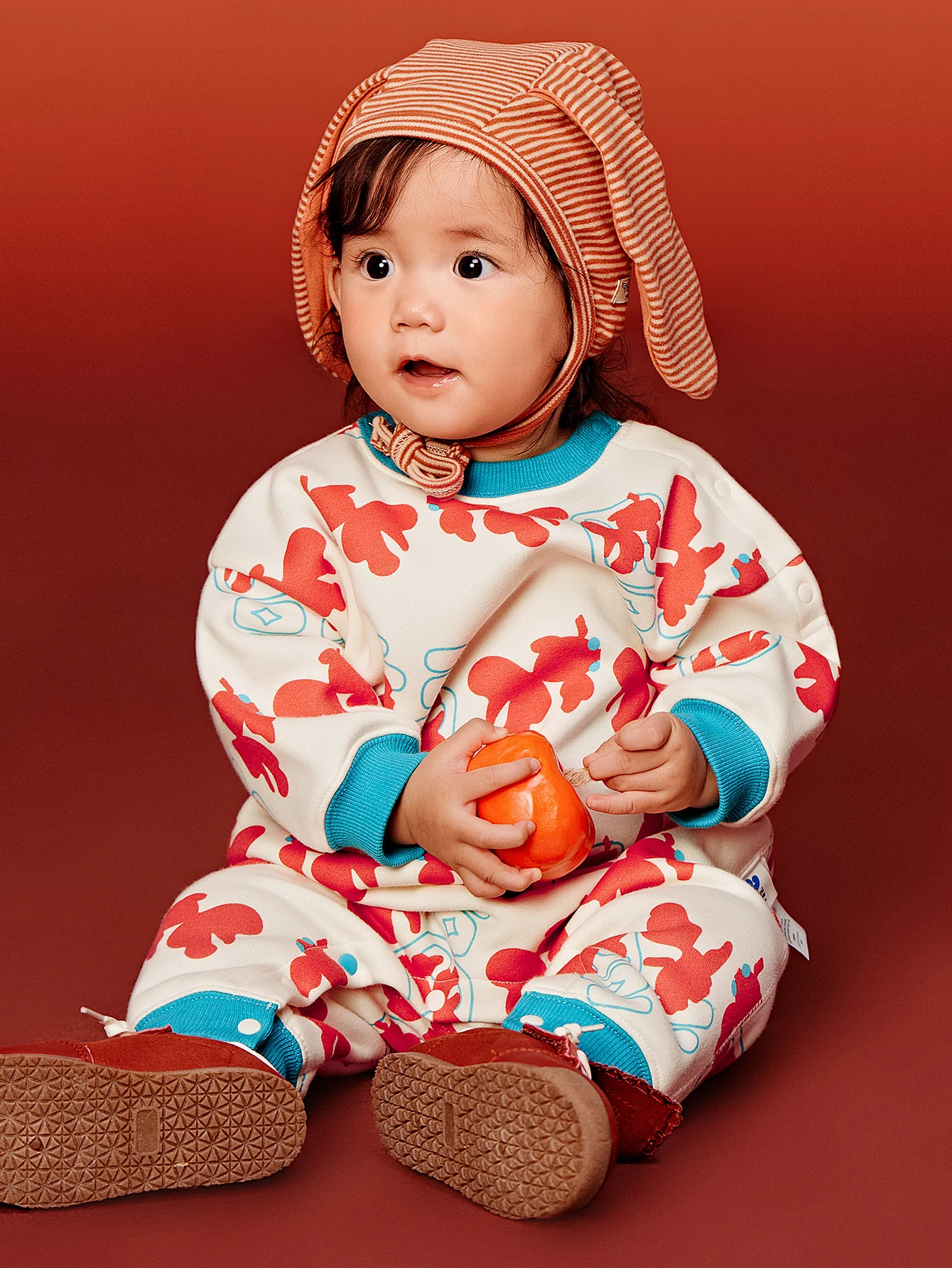 minibala Baby UnisexNew Year season Chongming intangible cultural heritage cloth joint plus velvet warm