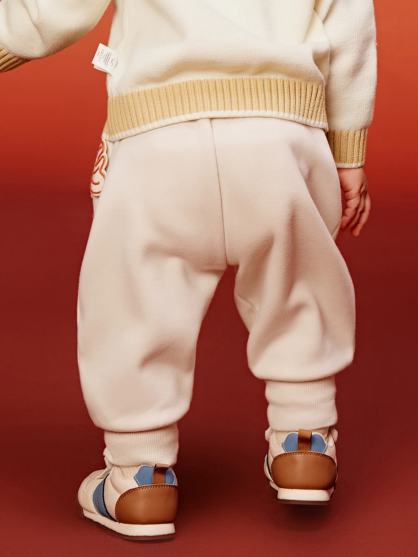 minibala Baby Unisex Baby and Child Long Pants with Fleece Lining New Year's Greetings Banana Pants - Image 11