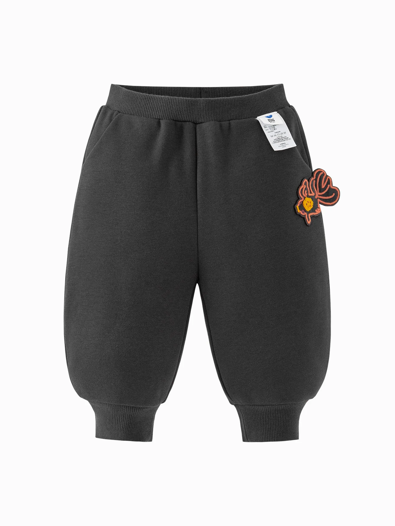 minibala Baby Unisex Baby and Child Long Pants with Fleece Lining New Year's Greetings Banana Pants - Image 4