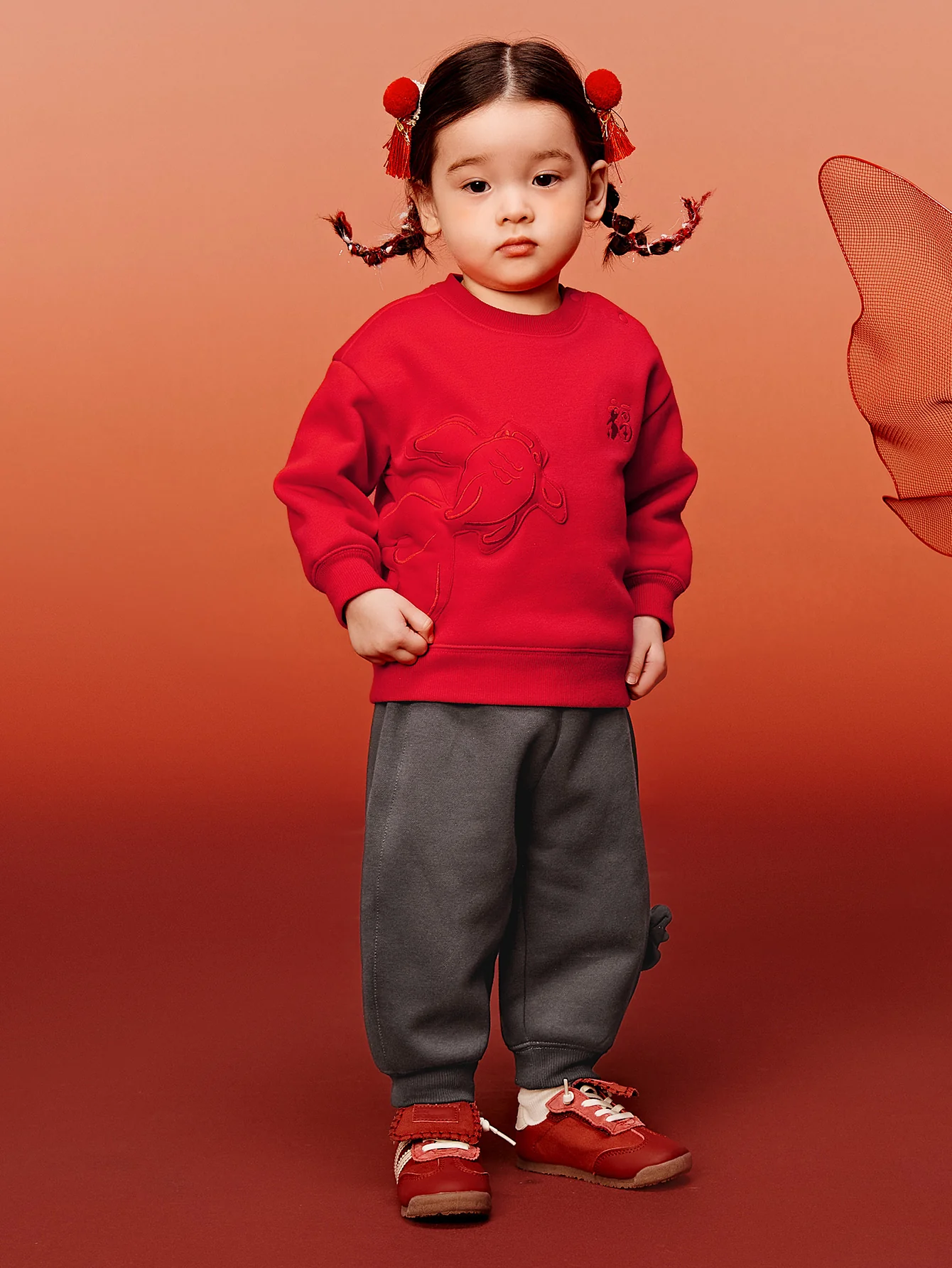 minibala Baby Unisex Long-sleeved suit with velvet - Image 13