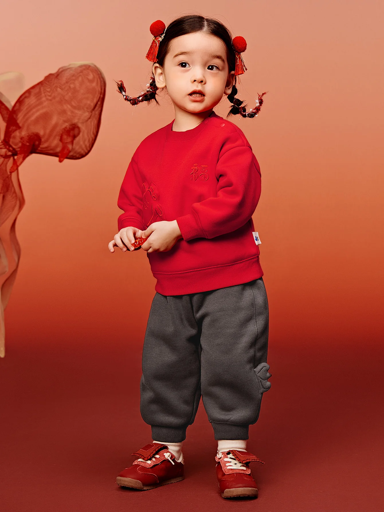 minibala Baby Unisex Long-sleeved suit with velvet - Image 14