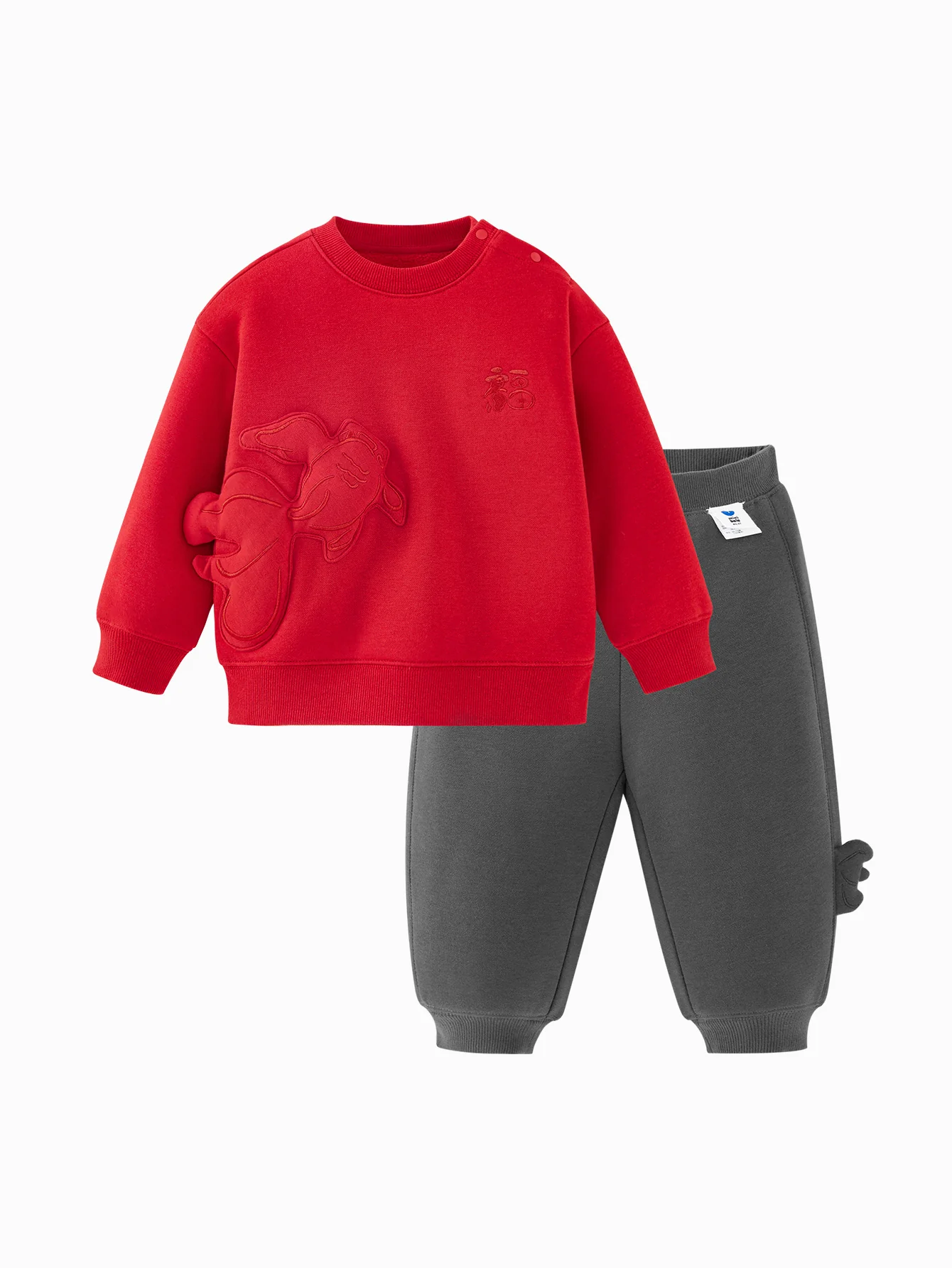 minibala Baby Unisex Long-sleeved suit with velvet - Image 16