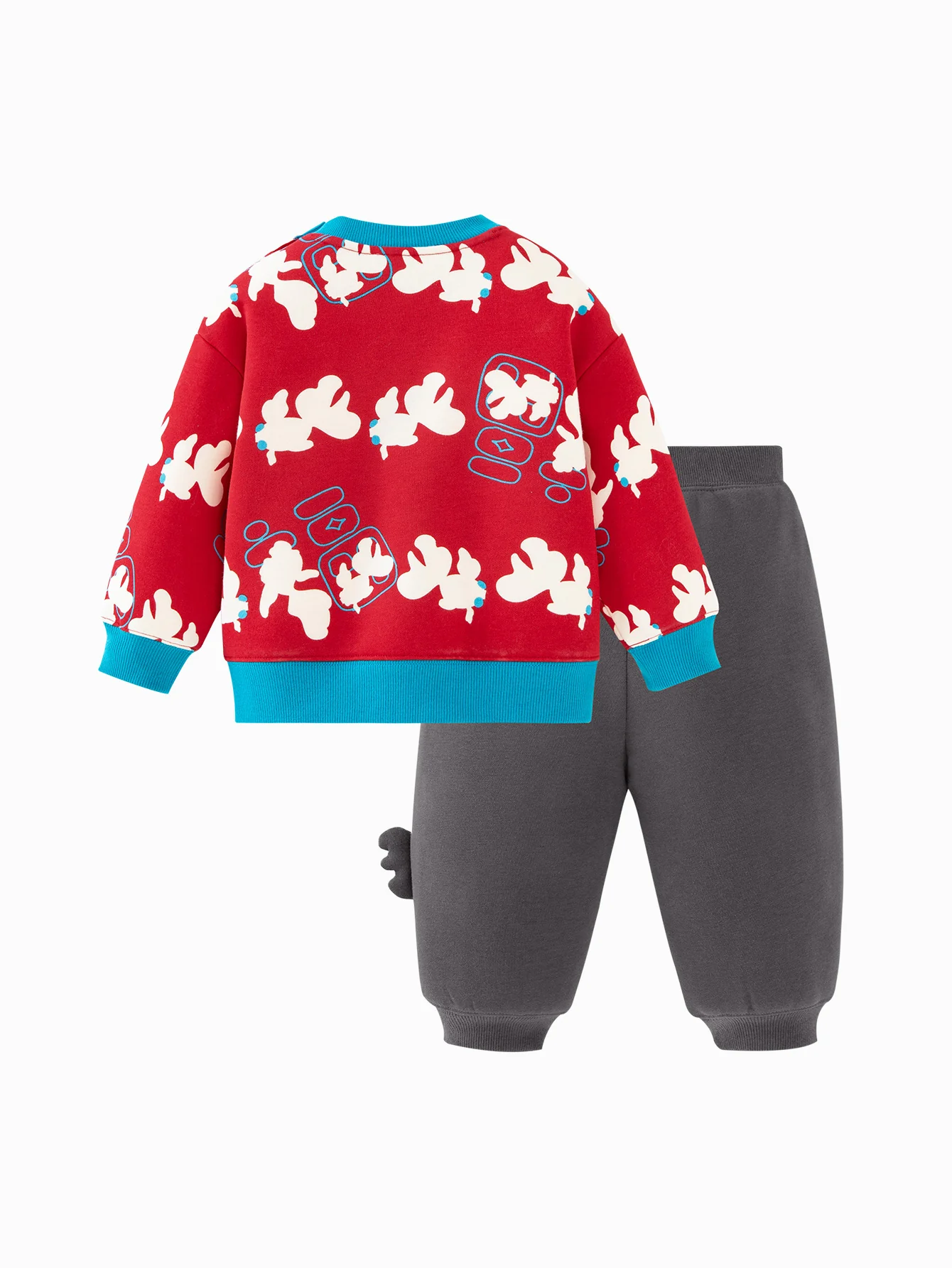 minibala Baby Unisex Long-sleeved suit with velvet - Image 5