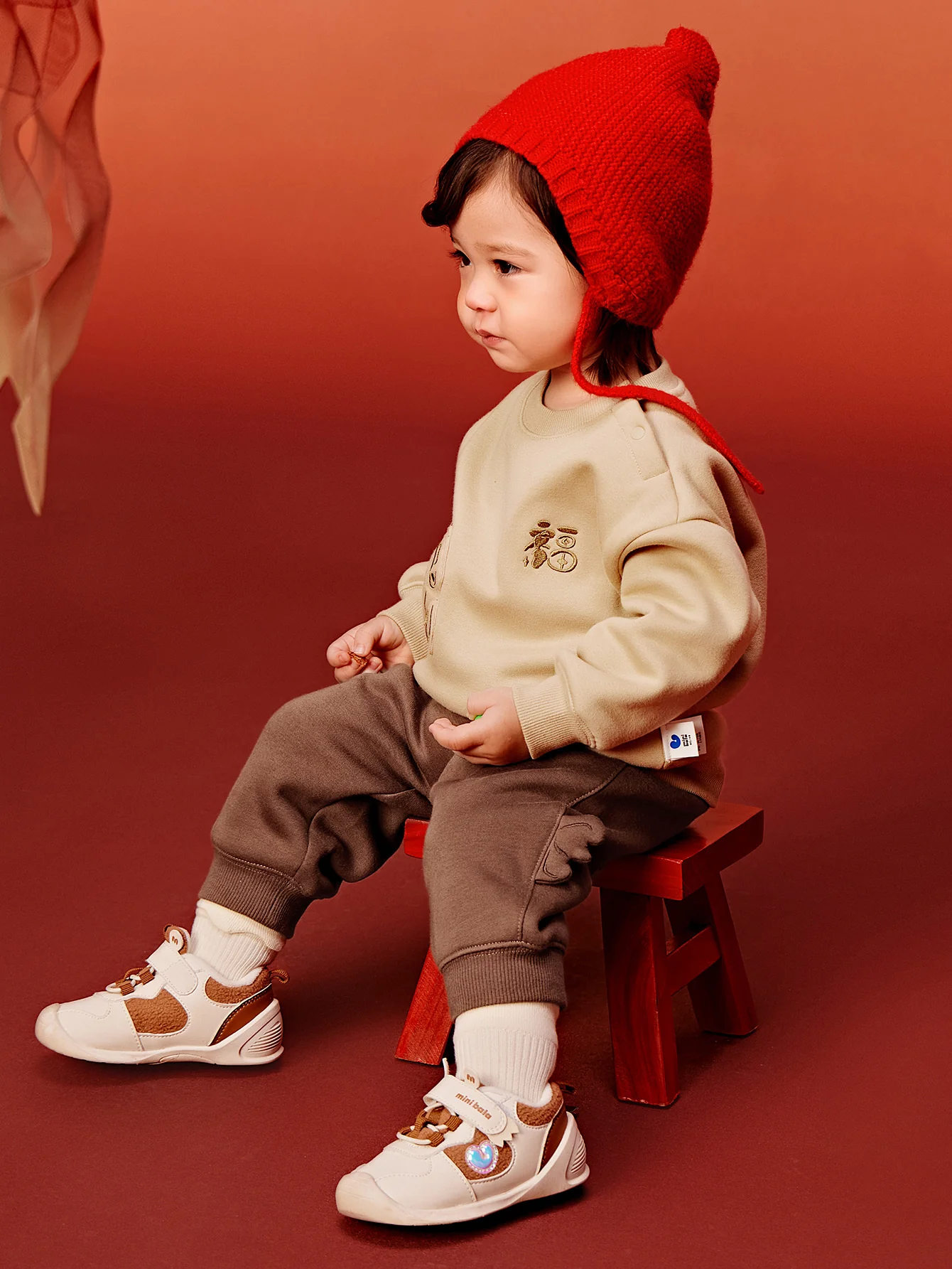 minibala Baby Unisex Long-sleeved suit with velvet - Image 8