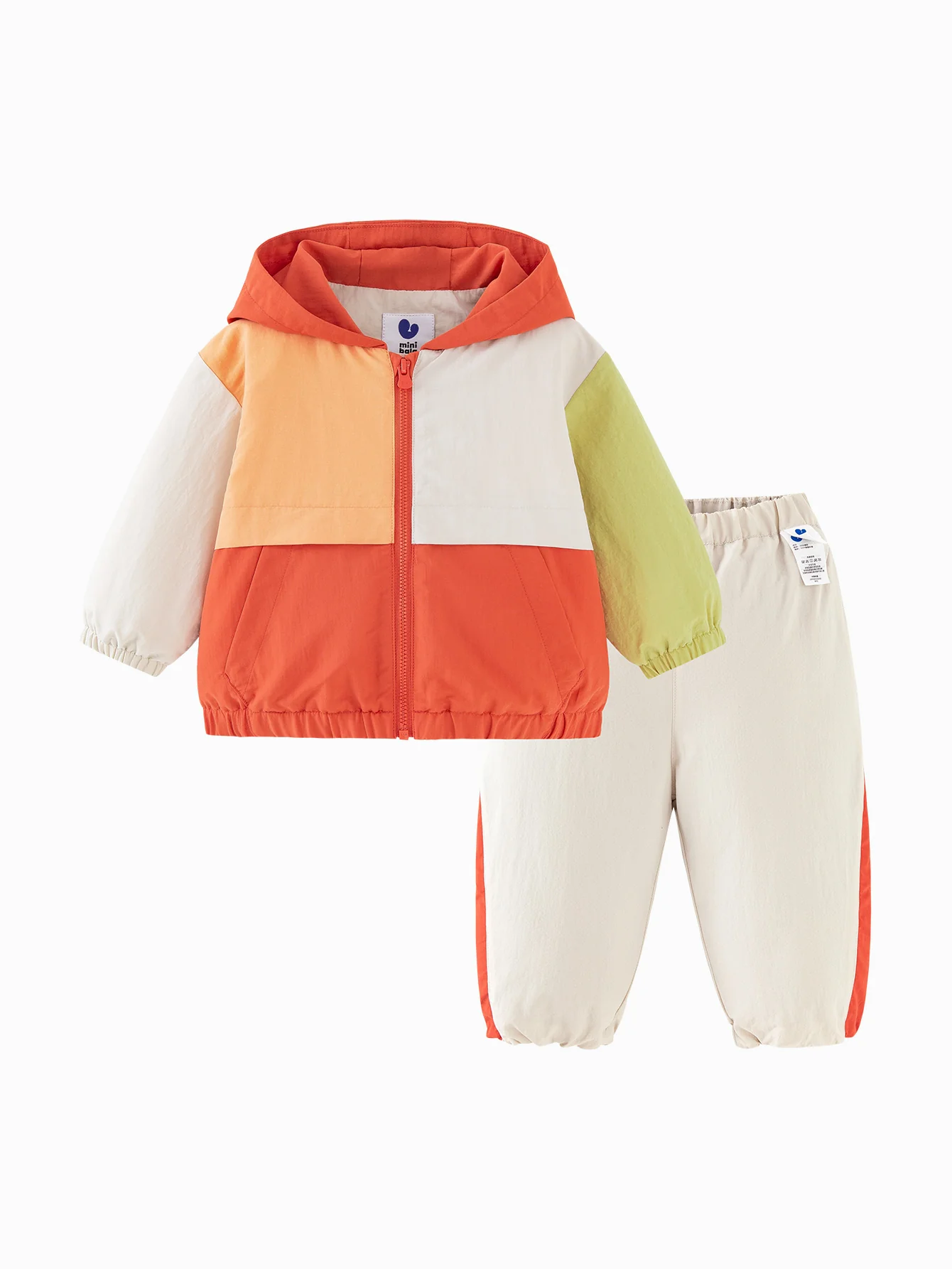 minibala Baby Unisex Comfortable hooded top and trousers two-piece suit New spring product - Image 12