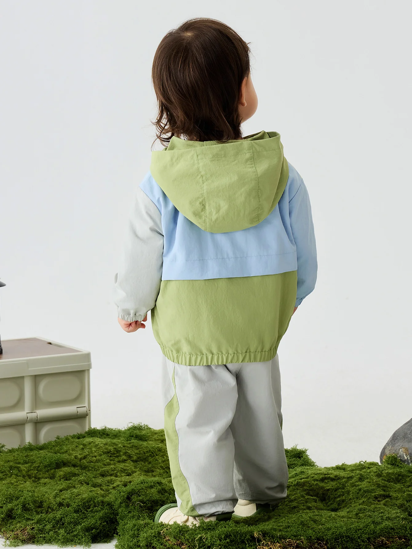 minibala Baby Unisex Comfortable hooded top and trousers two-piece suit New spring product - Image 3