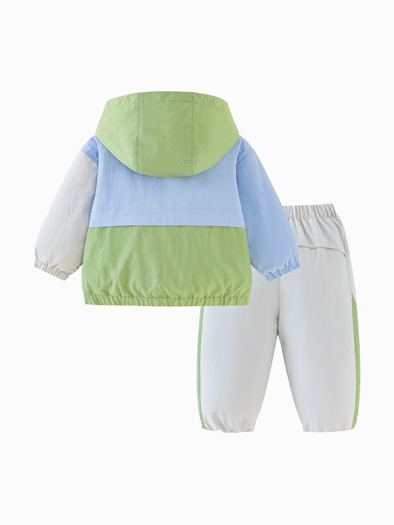 minibala Baby Unisex Comfortable hooded top and trousers two-piece suit New spring product - Image 5