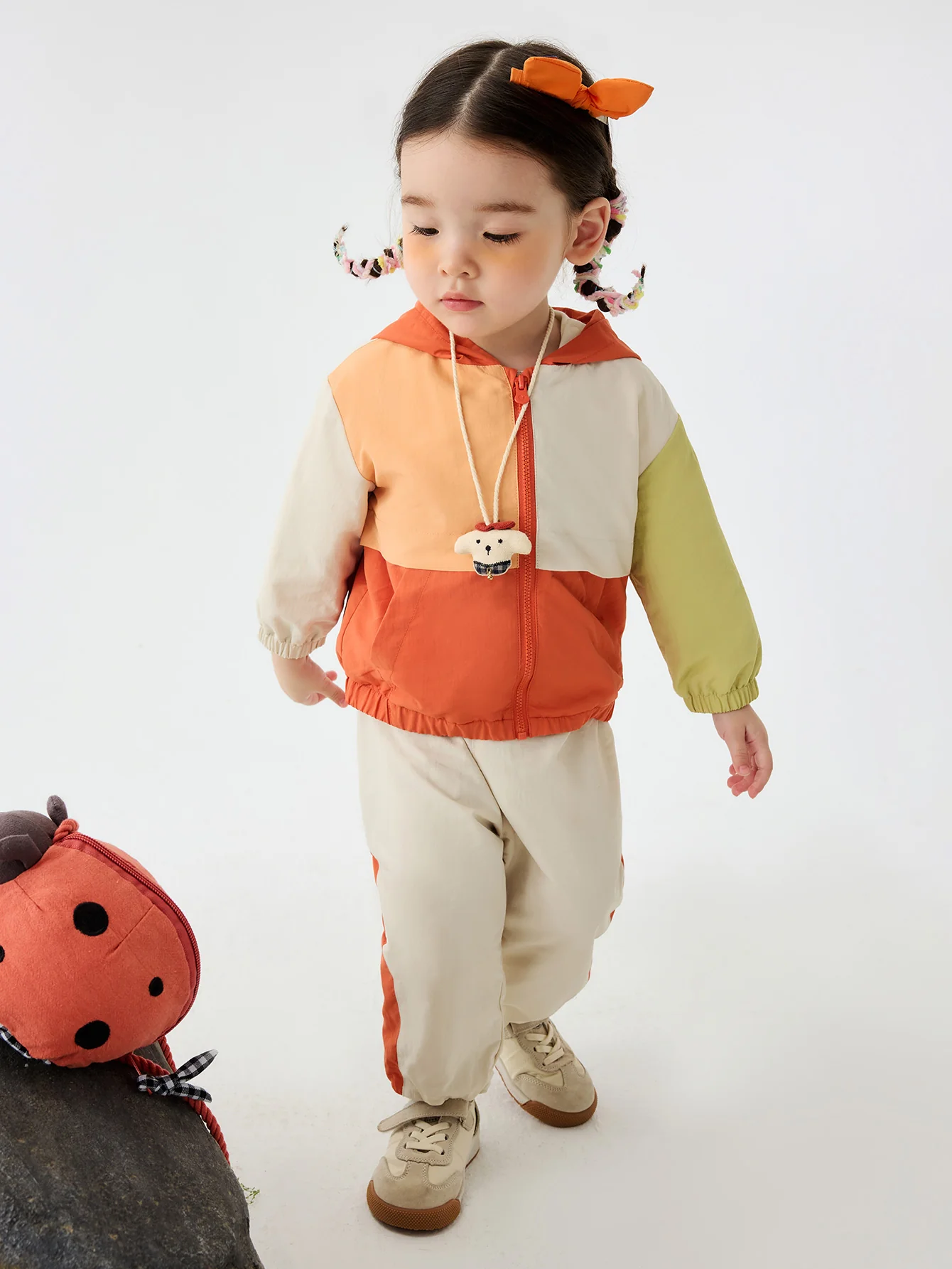minibala Baby Unisex Comfortable hooded top and trousers two-piece suit New spring product - Image 9