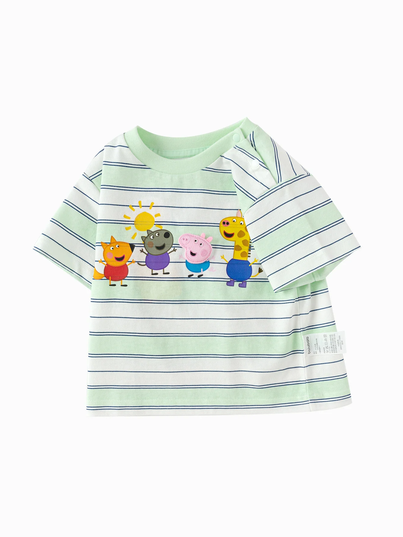 [ IP-Peppa Pig ] Baby Unisex Round V-Neck Short Sleeve T-Shirt - Image 10