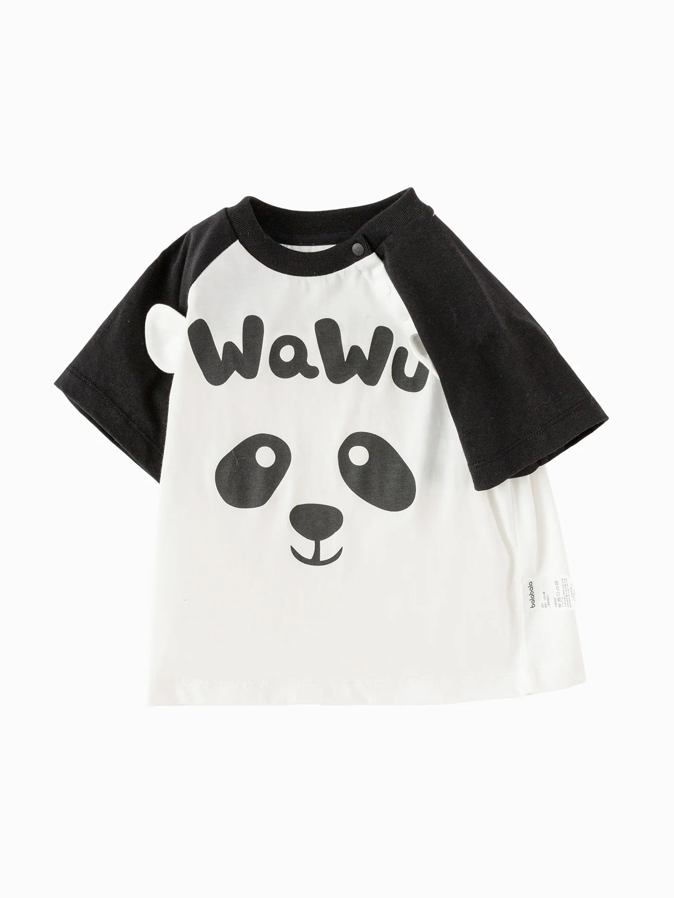 Baby Unisex Round V-Neck Short-Sleeved T-Shirt - Image 4