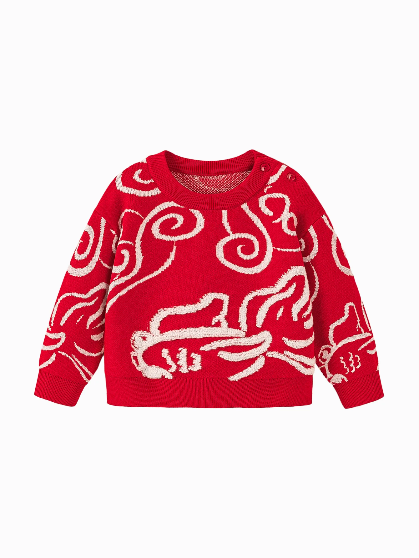 Baby Unisex New Year greetings clothes sweater winter - Image 10