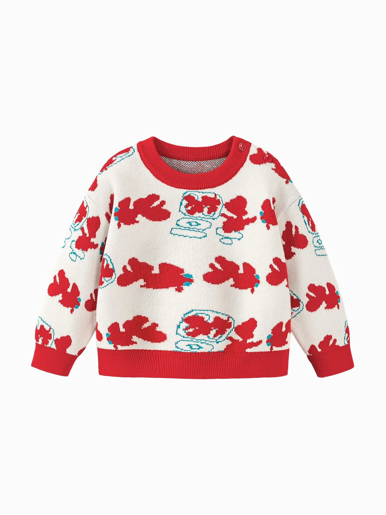Baby Unisex New Year greetings clothes sweater winter - Image 4