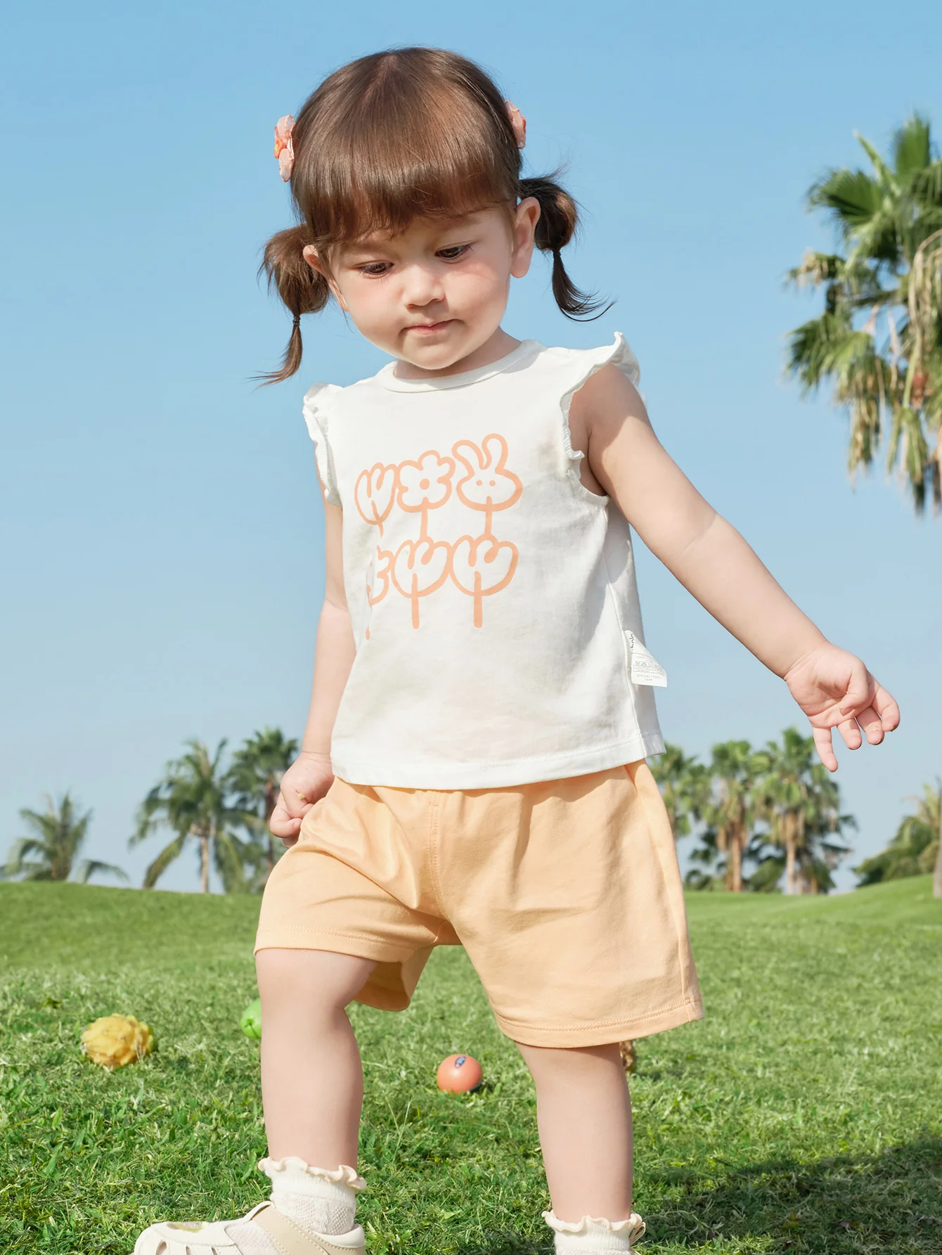 Balabala Baby Girl Short Sleeve Suit - Image 2