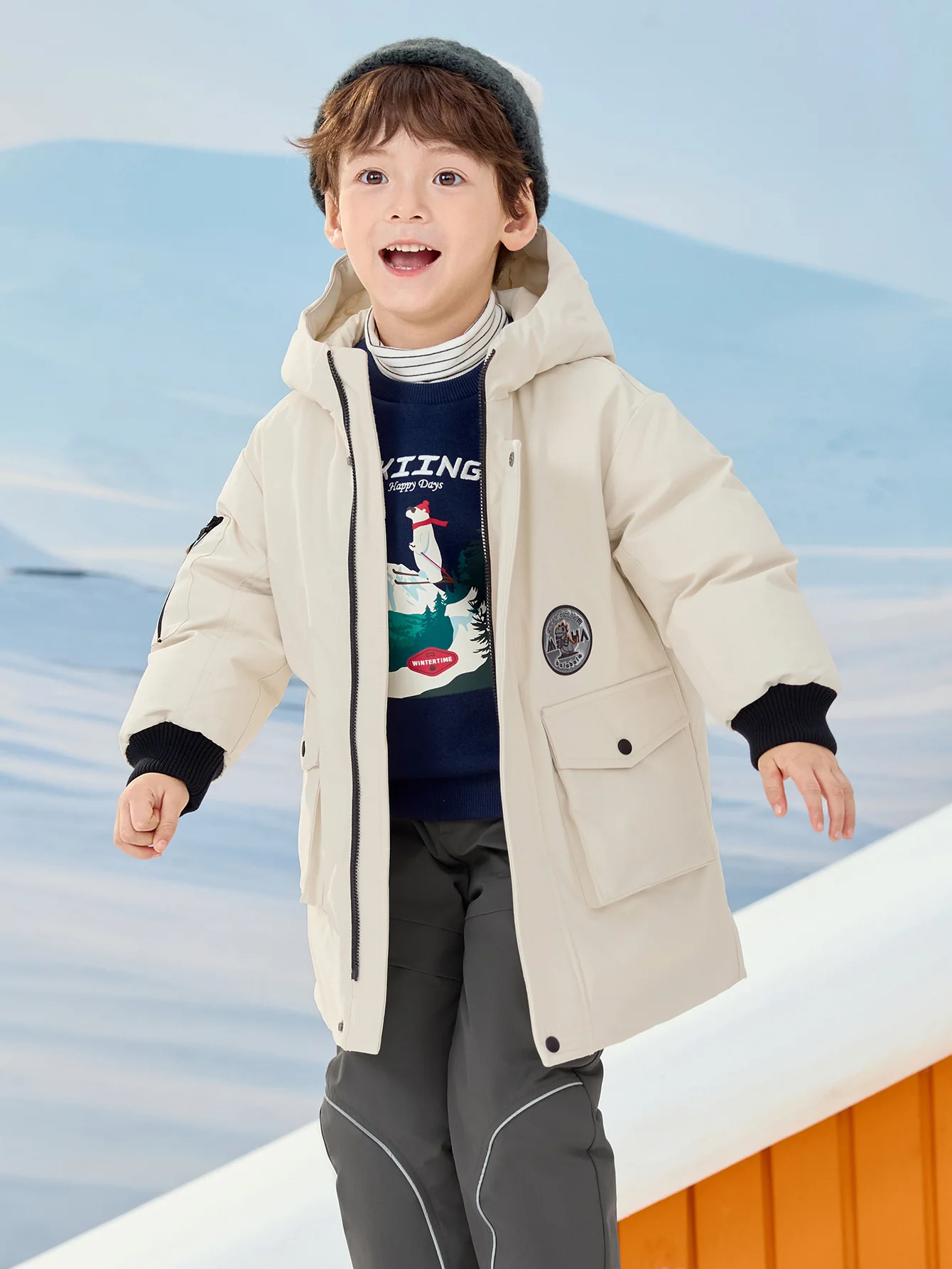 Balabala Boy Toddler Down Jacket - Image 7
