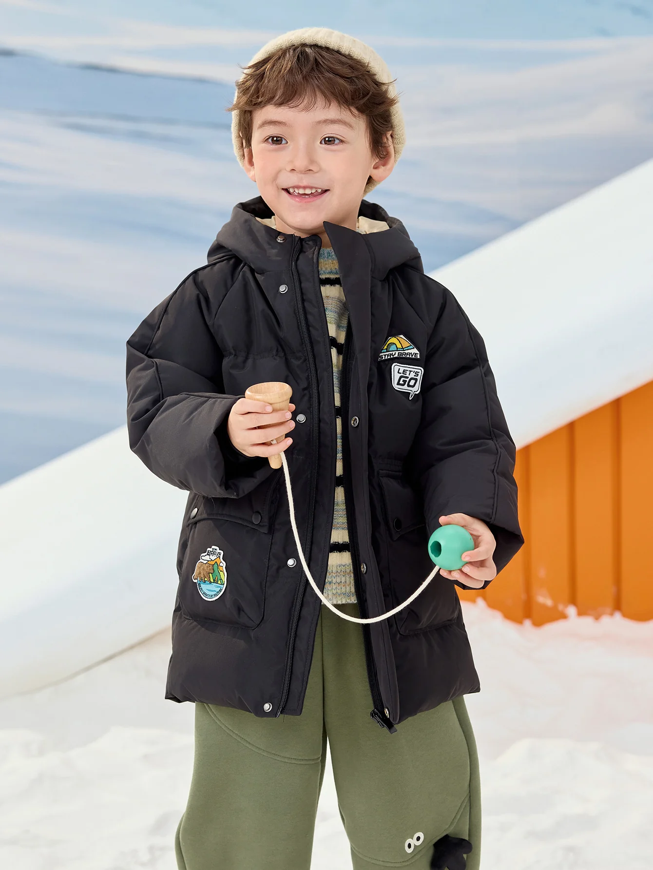 Balabala Boy Toddler Down Jacket - Image 13