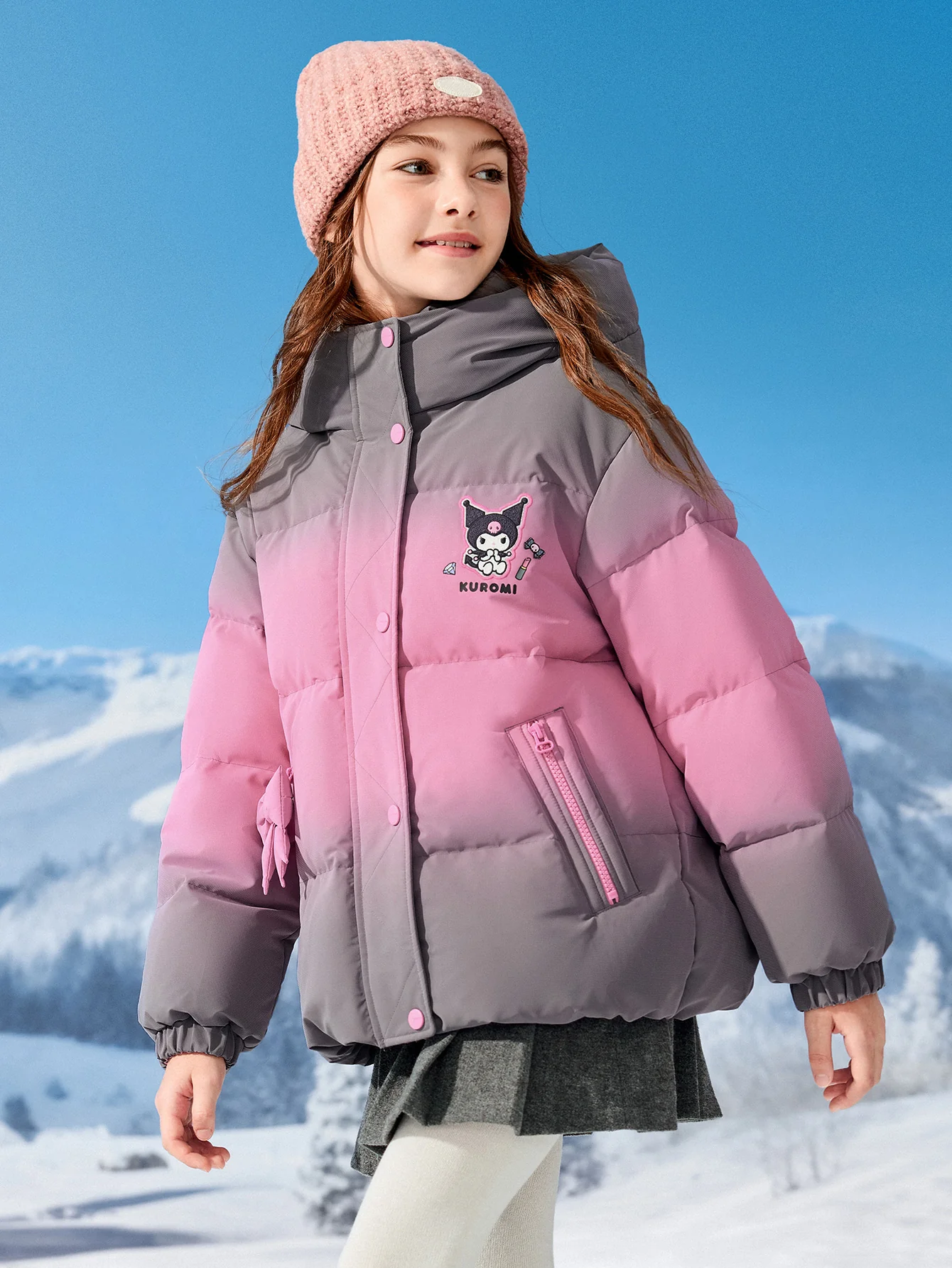 Balabala Girl Kids Down Jacket - Image 8