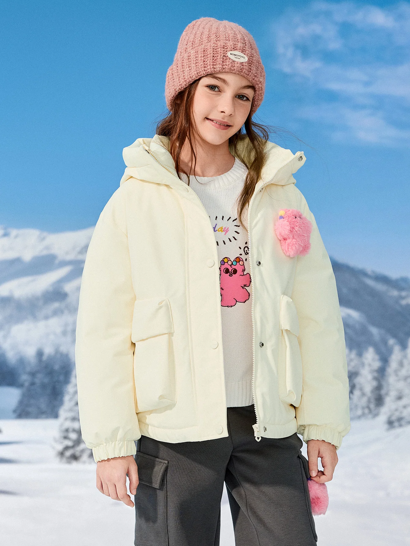 Balabala Girl Kids Down Jacket Warm（5--5℃/41-23°F） - Image 7