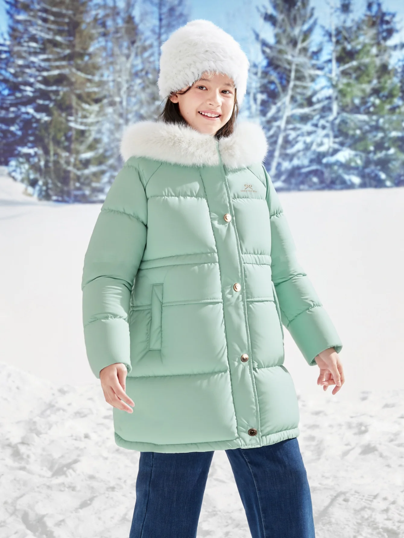 Balabala Girl Kids Down Jacket - Image 8