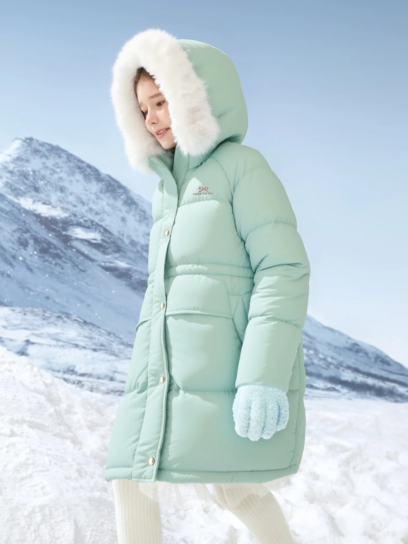 Balabala Girl Kids Down Jacket - Image 9