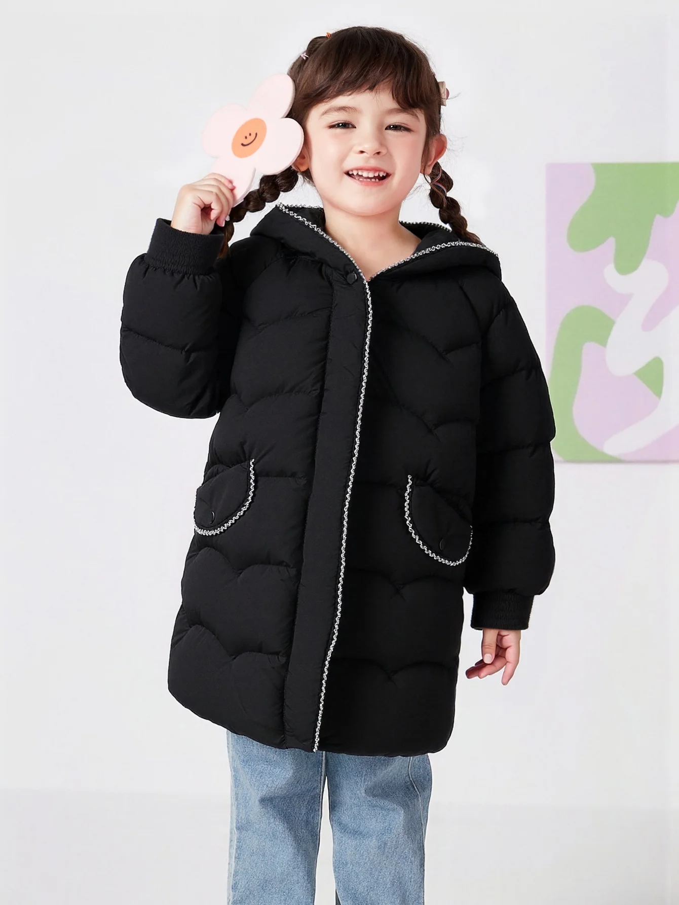Balabala Girl Kids Down Jacket - Image 9