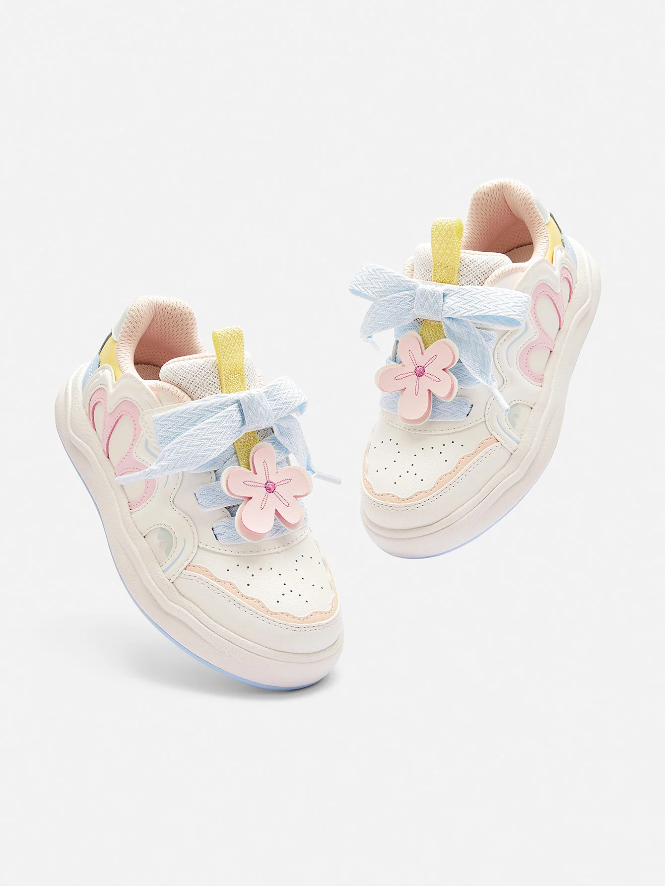 Balabala Girl Kids Cute Flower-shaped Sneakers