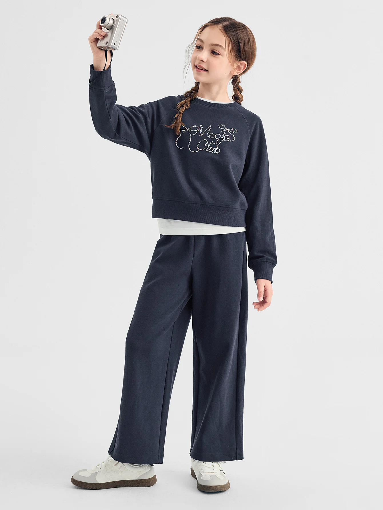balabala girl kids Long Sleeve Suit - Image 8
