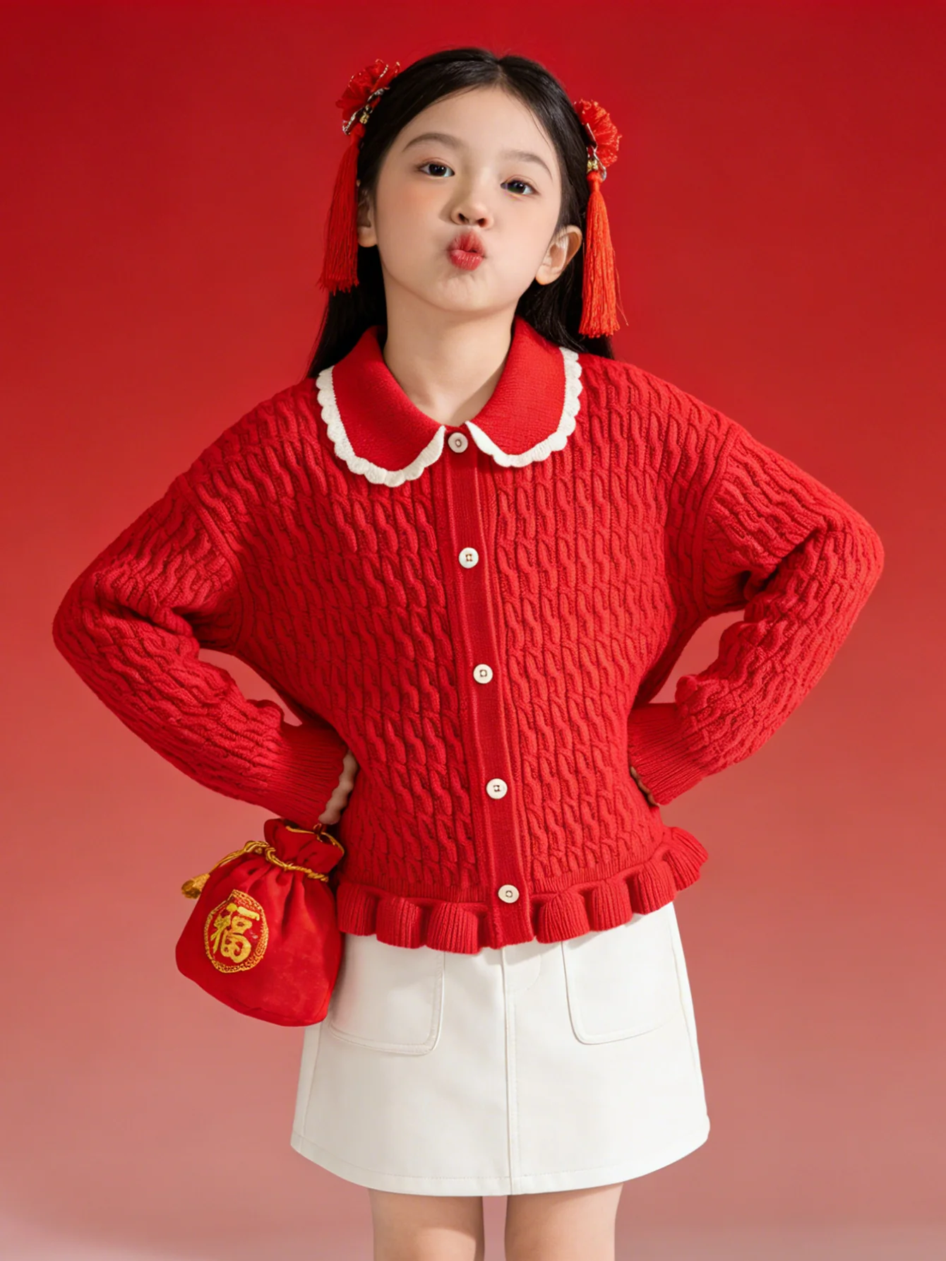 Balabala Girl Kids Sweater - Image 8