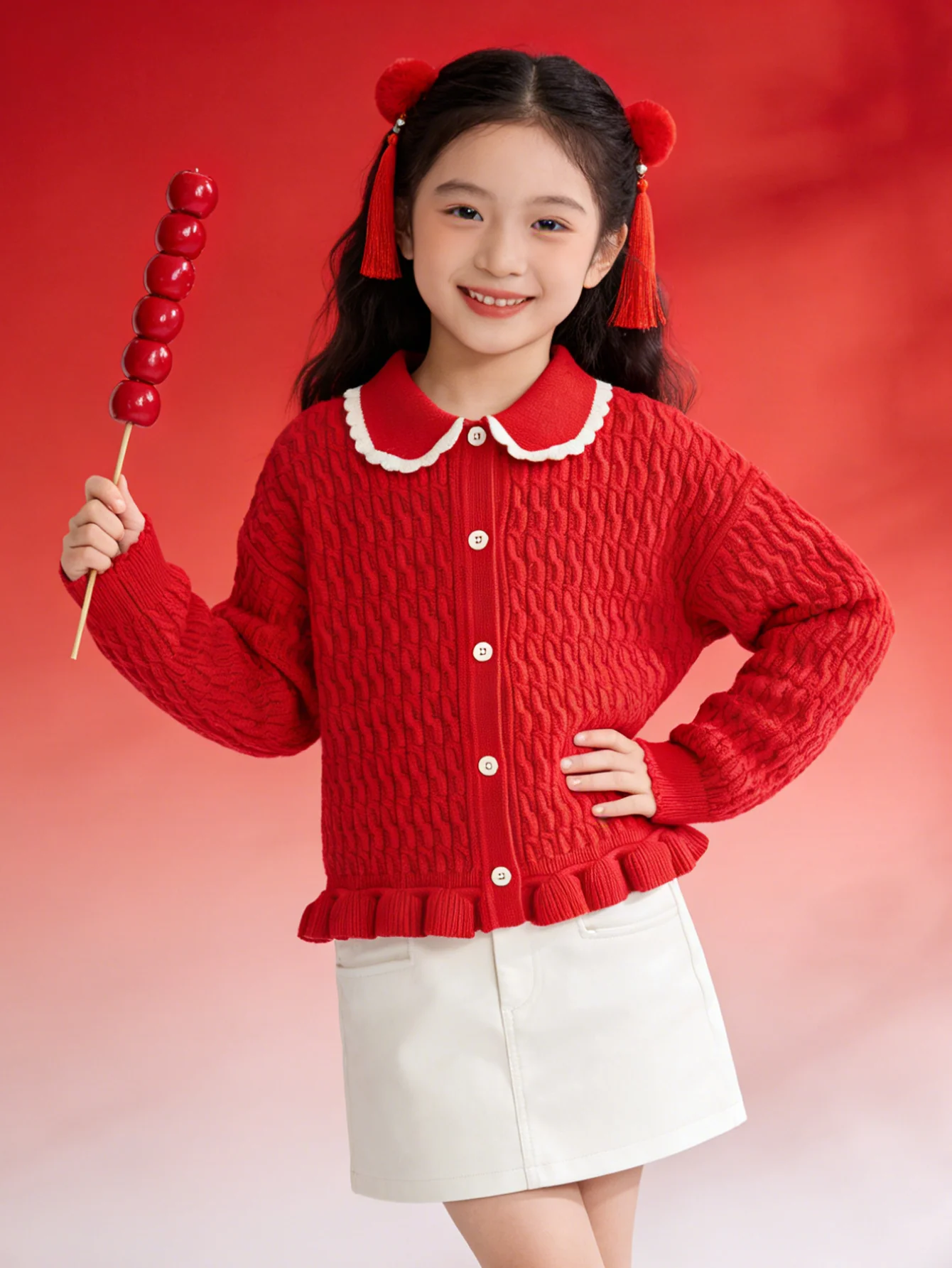 Balabala Girl Kids Sweater - Image 9