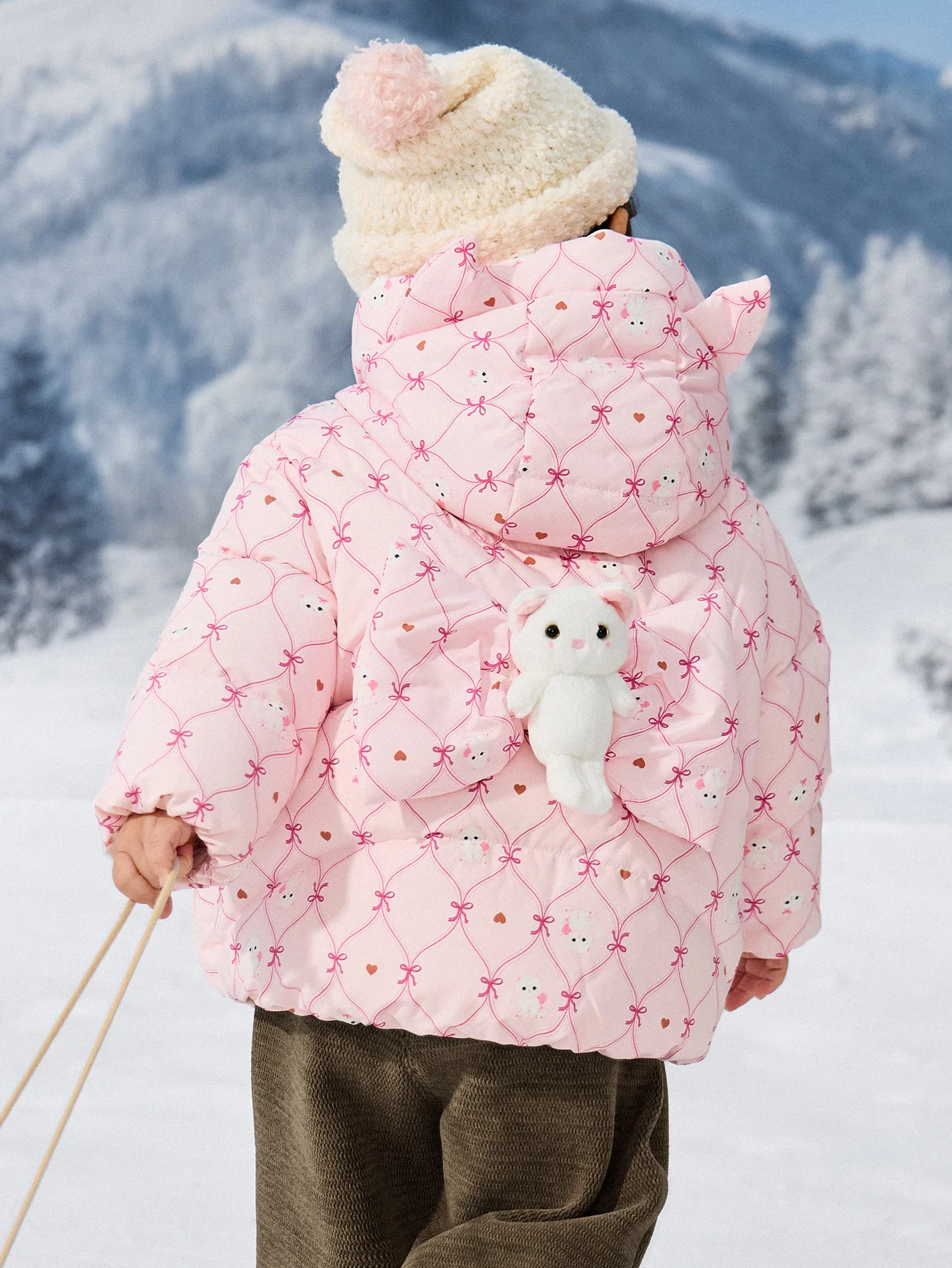 Balabala Girl Toddler Down Jacket Warm（5--5℃/41-23°F） - Image 3