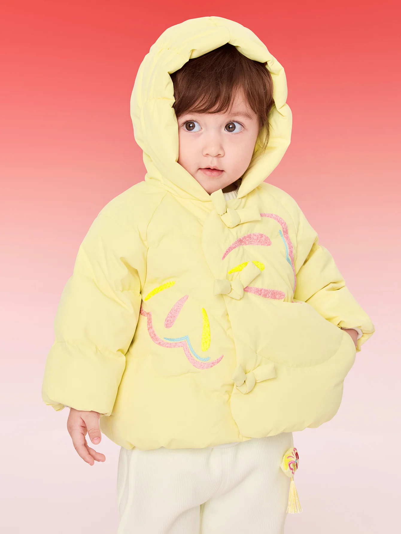 Balabala Girl Toddler Down Jacket - Image 8