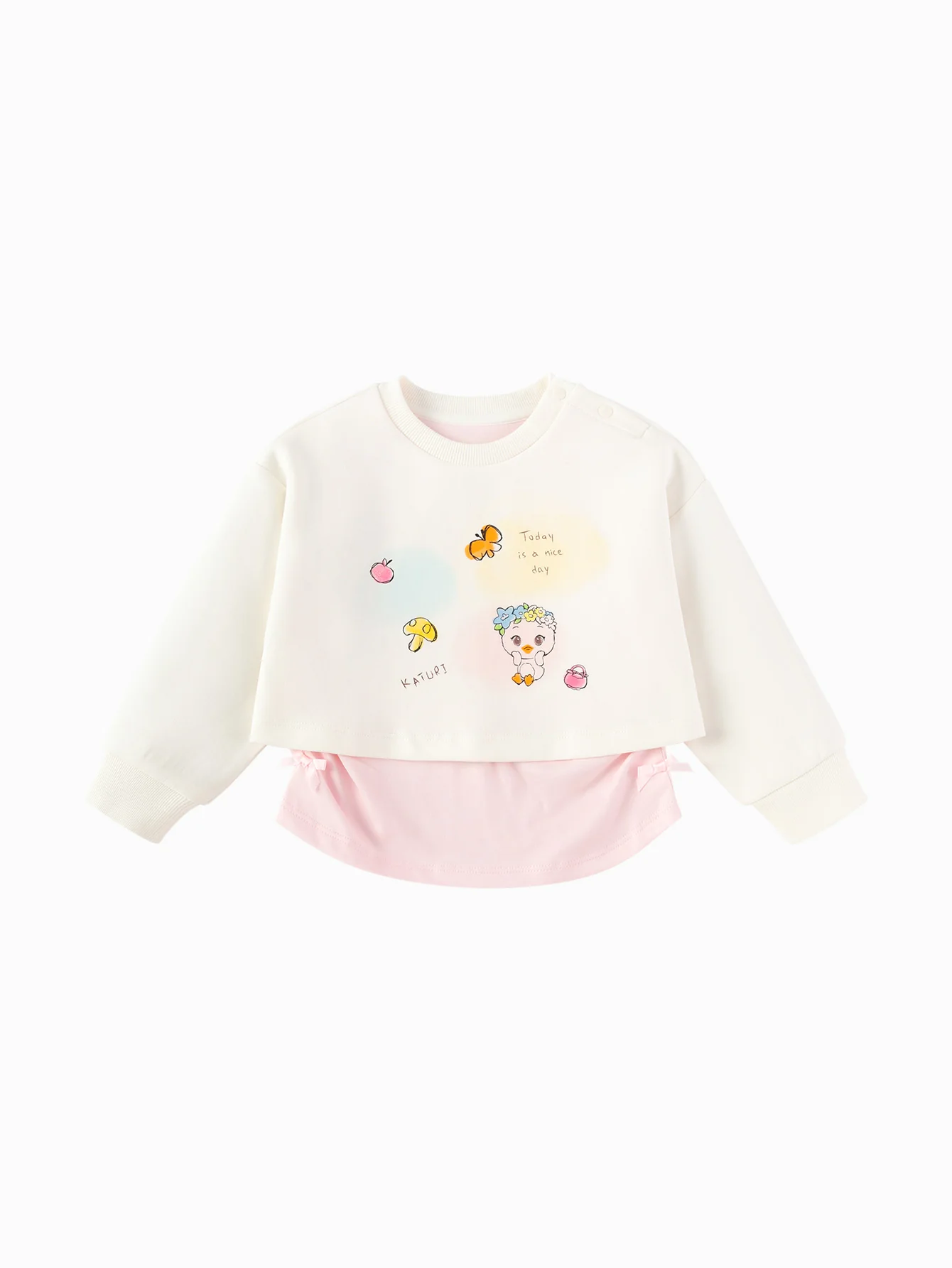 balabala girl toddler Long Sleeve Sweatshirt & Hoody - Image 3